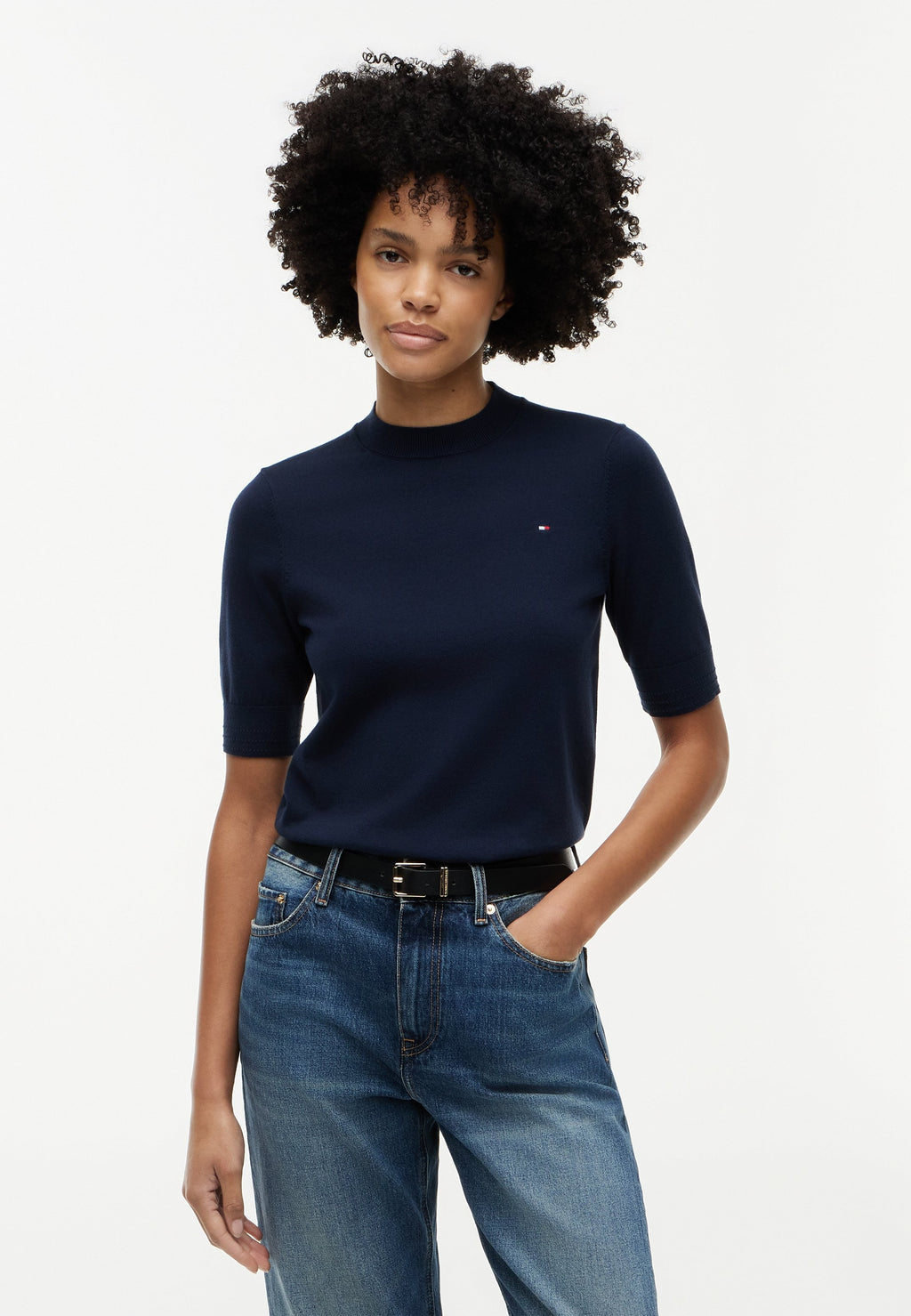 FINE - Print T-shirt - dark blue