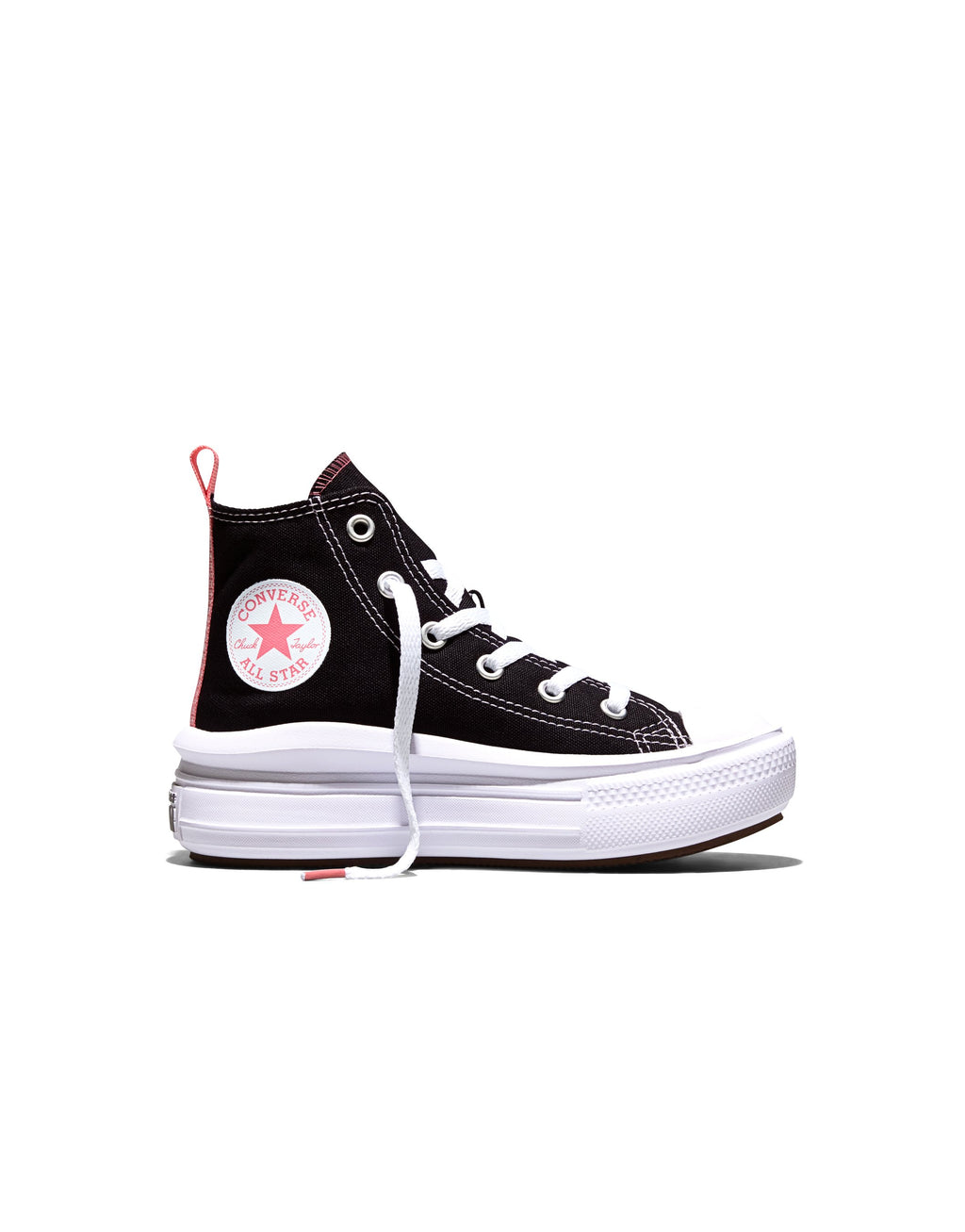 CHUCK TAYLOR ALL STAR MOVE COLOR POP - High-top trainers - black/pink salt/white
