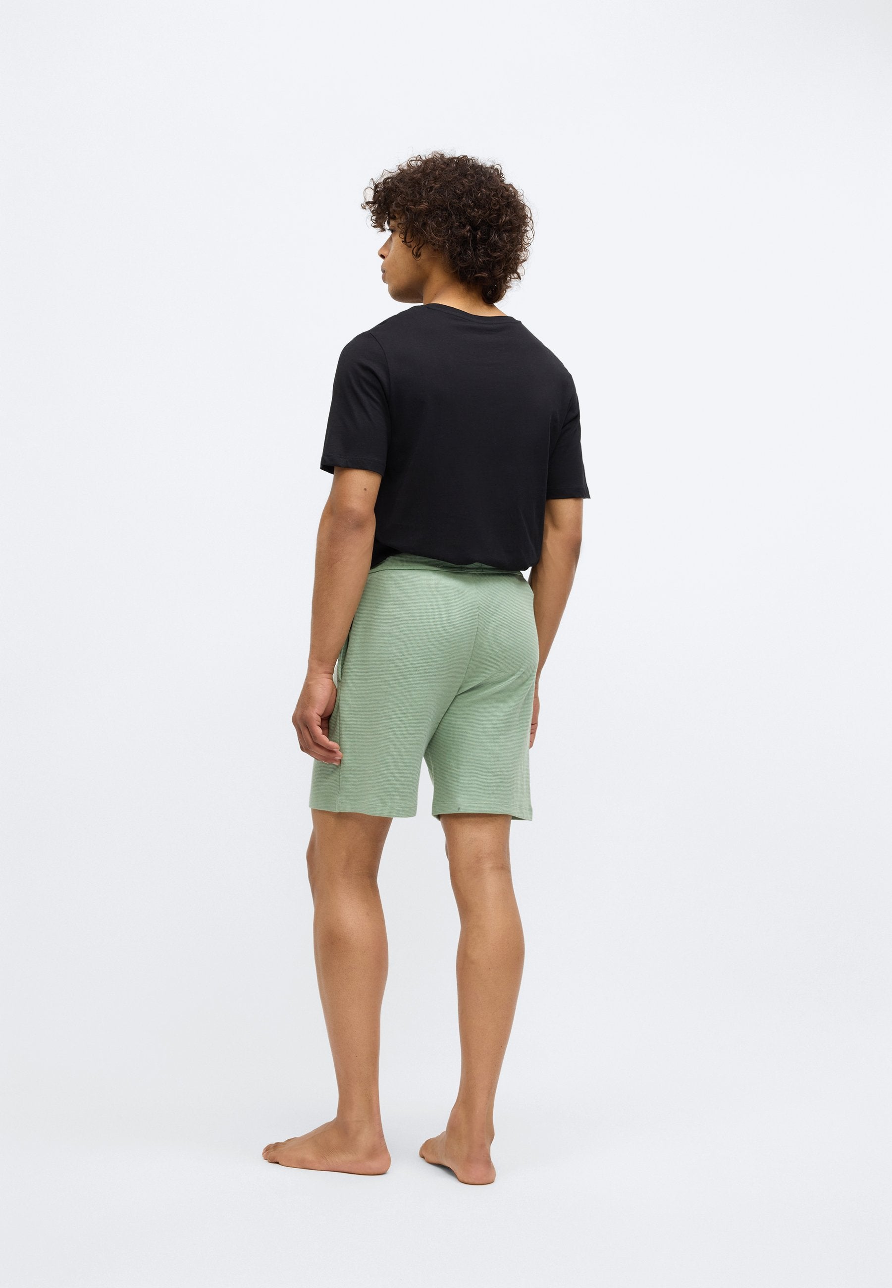 WAFFLE - Pyjama bottoms - open green