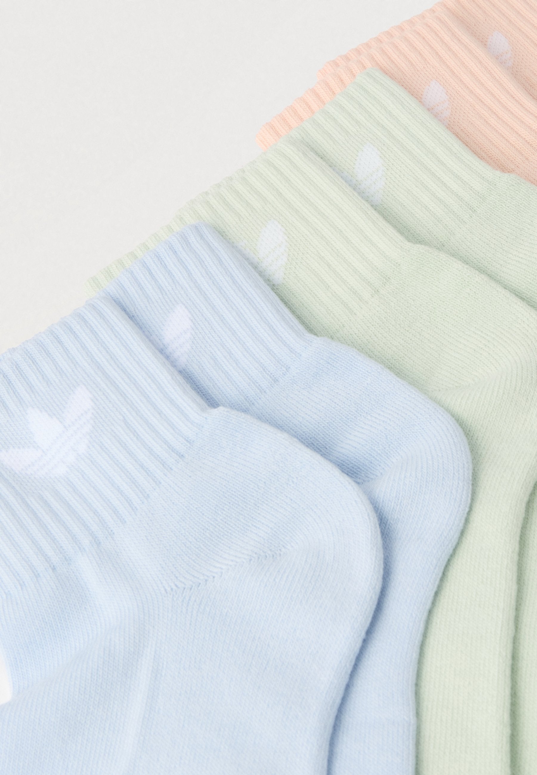 MID ANKLE SCK 6 PACK UNISEX - Socks - blush pink/linen green/crystal sky