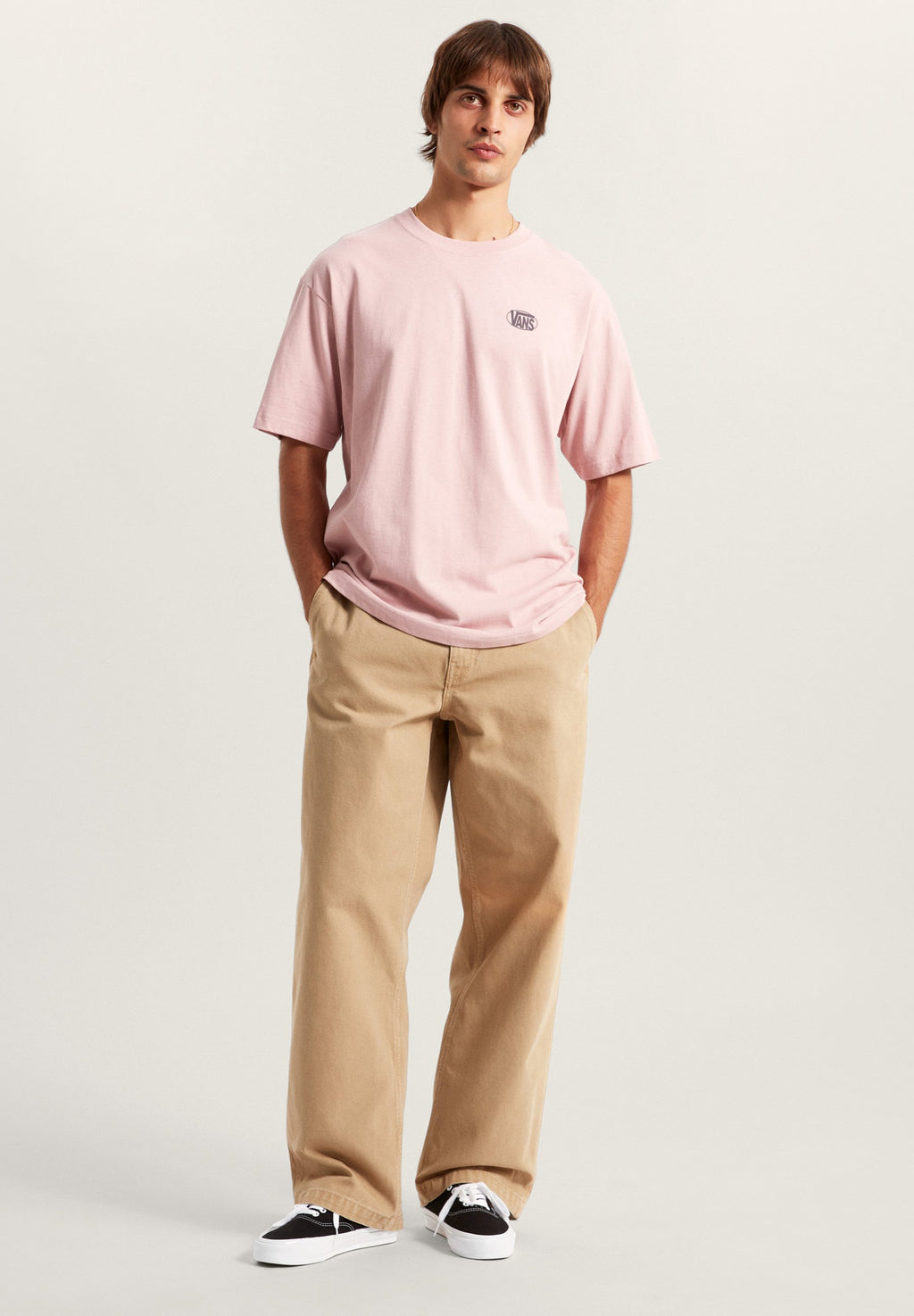 AUTHENTIC CHINO PIGMENT OVERDYE PANTS - Trousers - incense