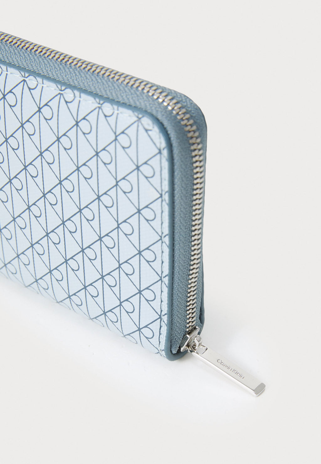 PORTEFEUILLE ZIPPÉ EMBLEM SQUARE - Bleu très pâle