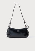 METALLIC SMALL SHOULDER BAG - Handbag - black