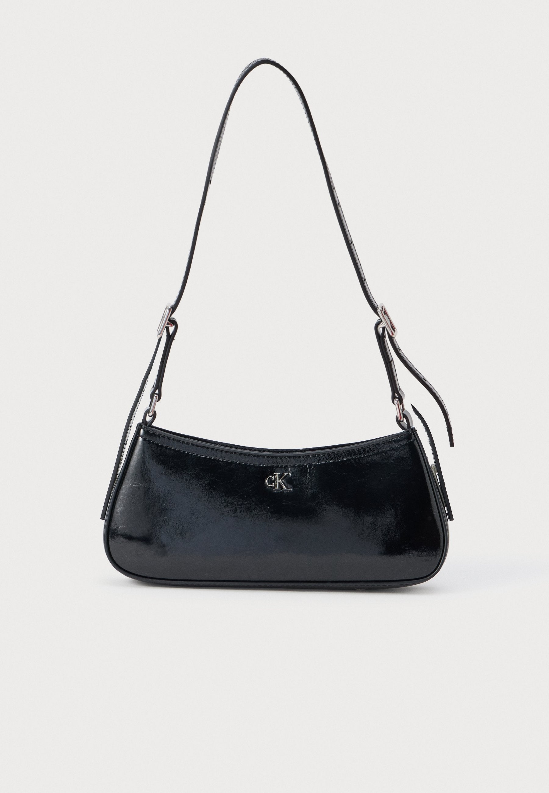 METALLIC SMALL SHOULDER BAG - Handbag - black