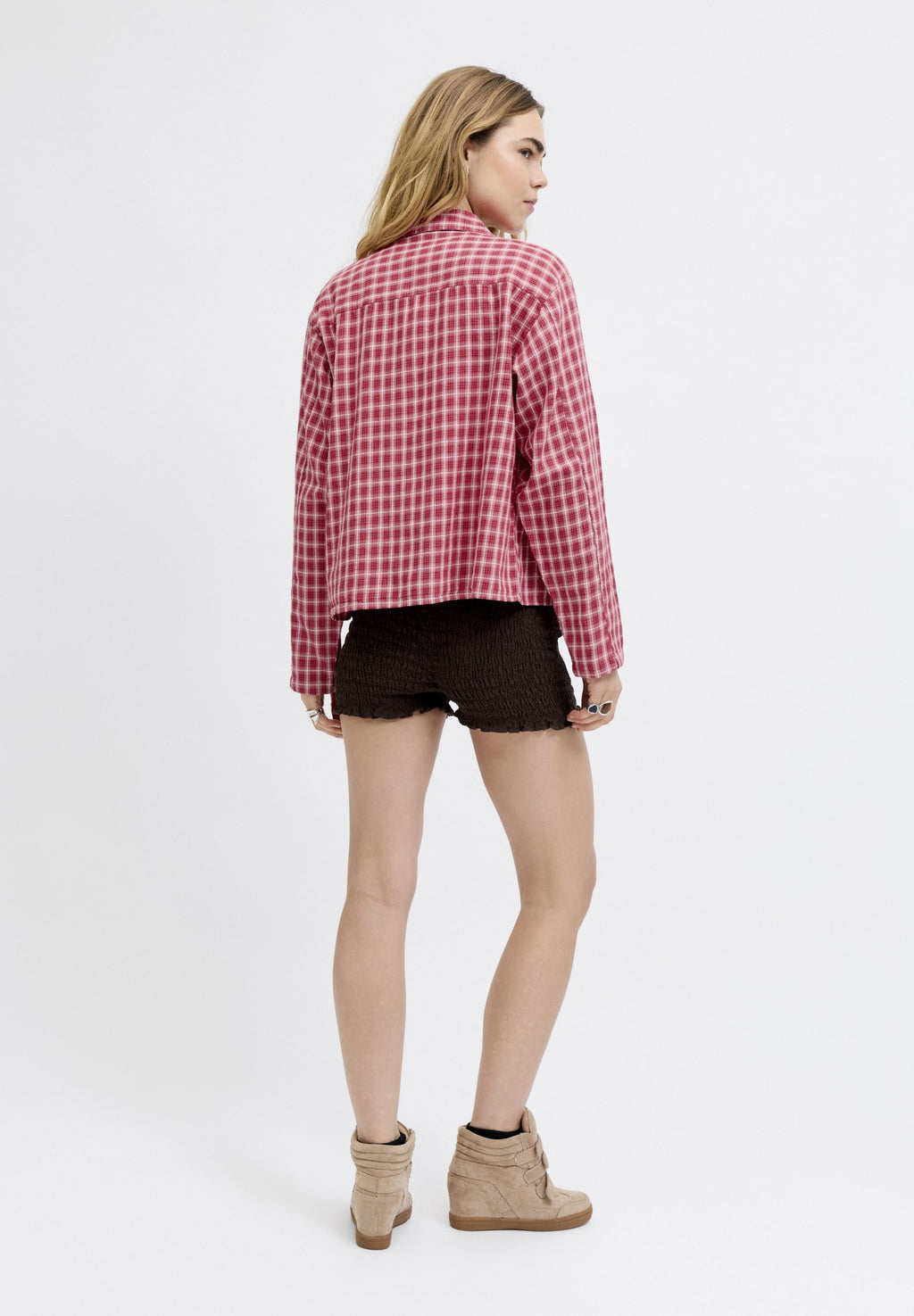 JXSAVONA - Button-down blouse - scarlet sage