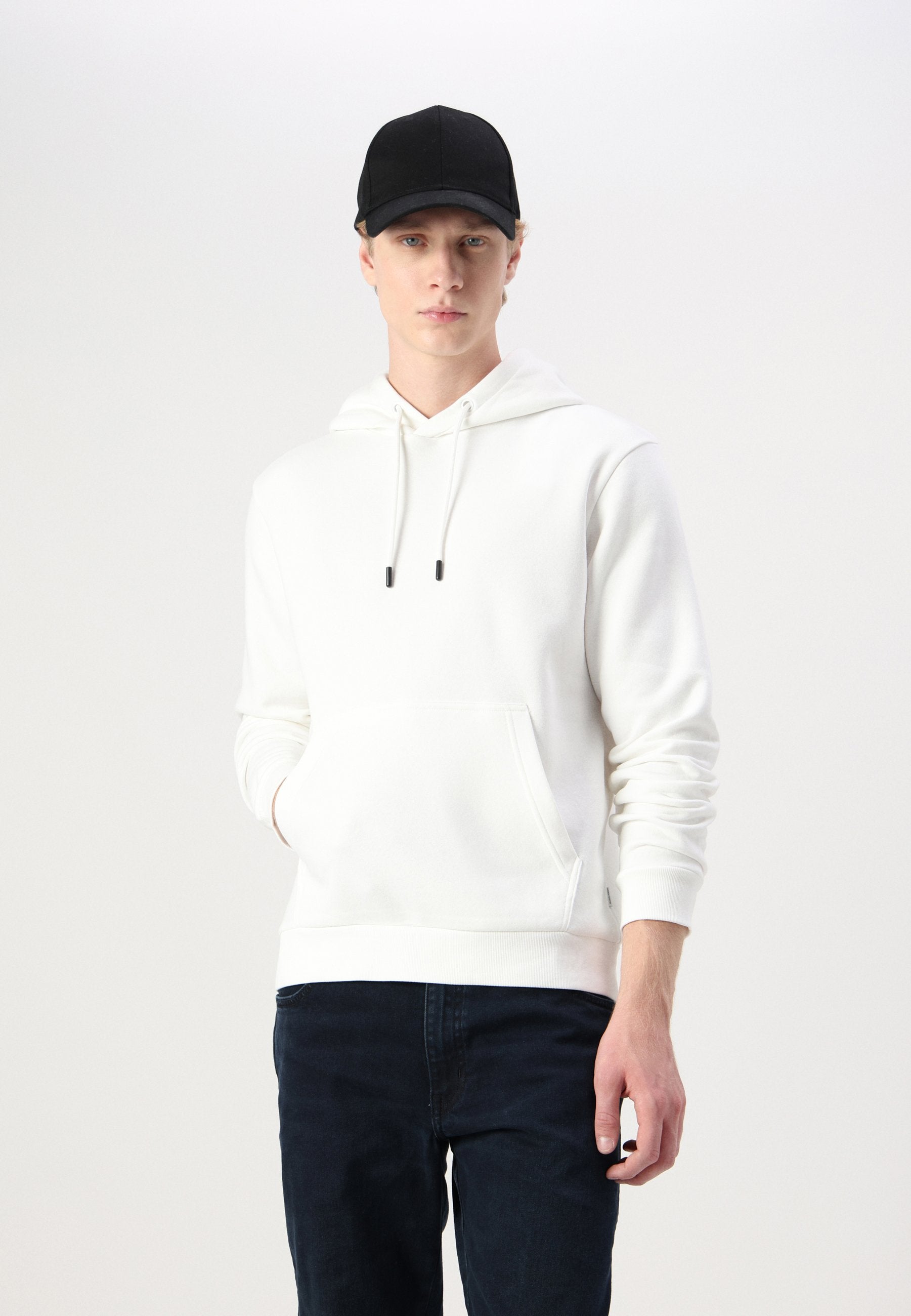 Plain - Hoodie - cloud dancer
