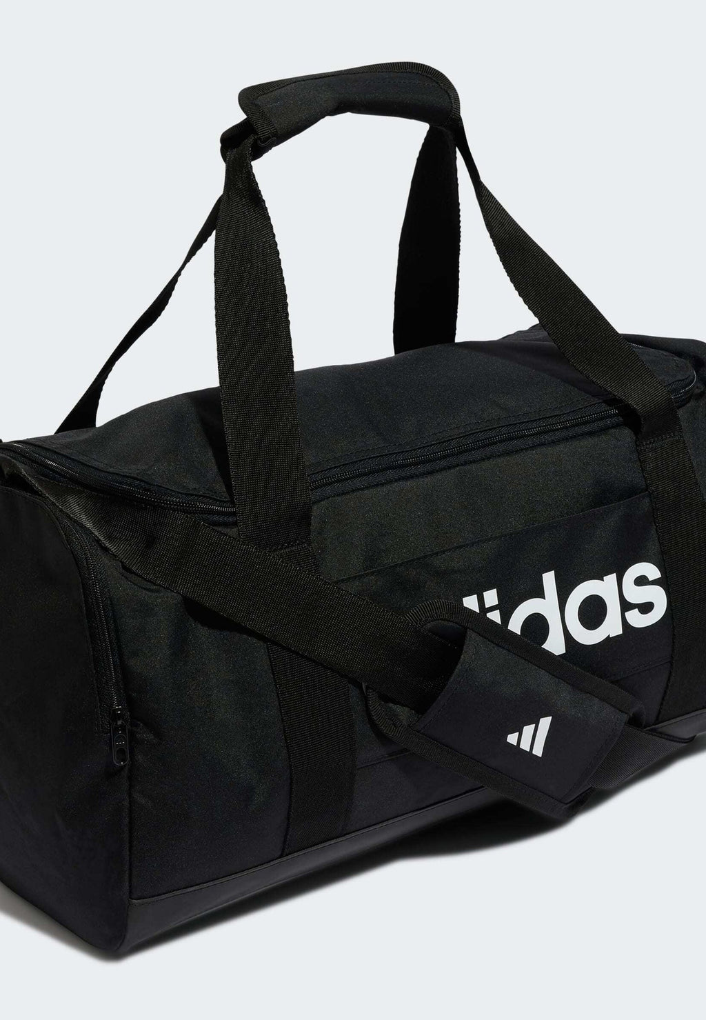 SAC DE SPORT LINEAR DUFFEL SMALL UNISEXE - Sac de sport - noir noir blanc