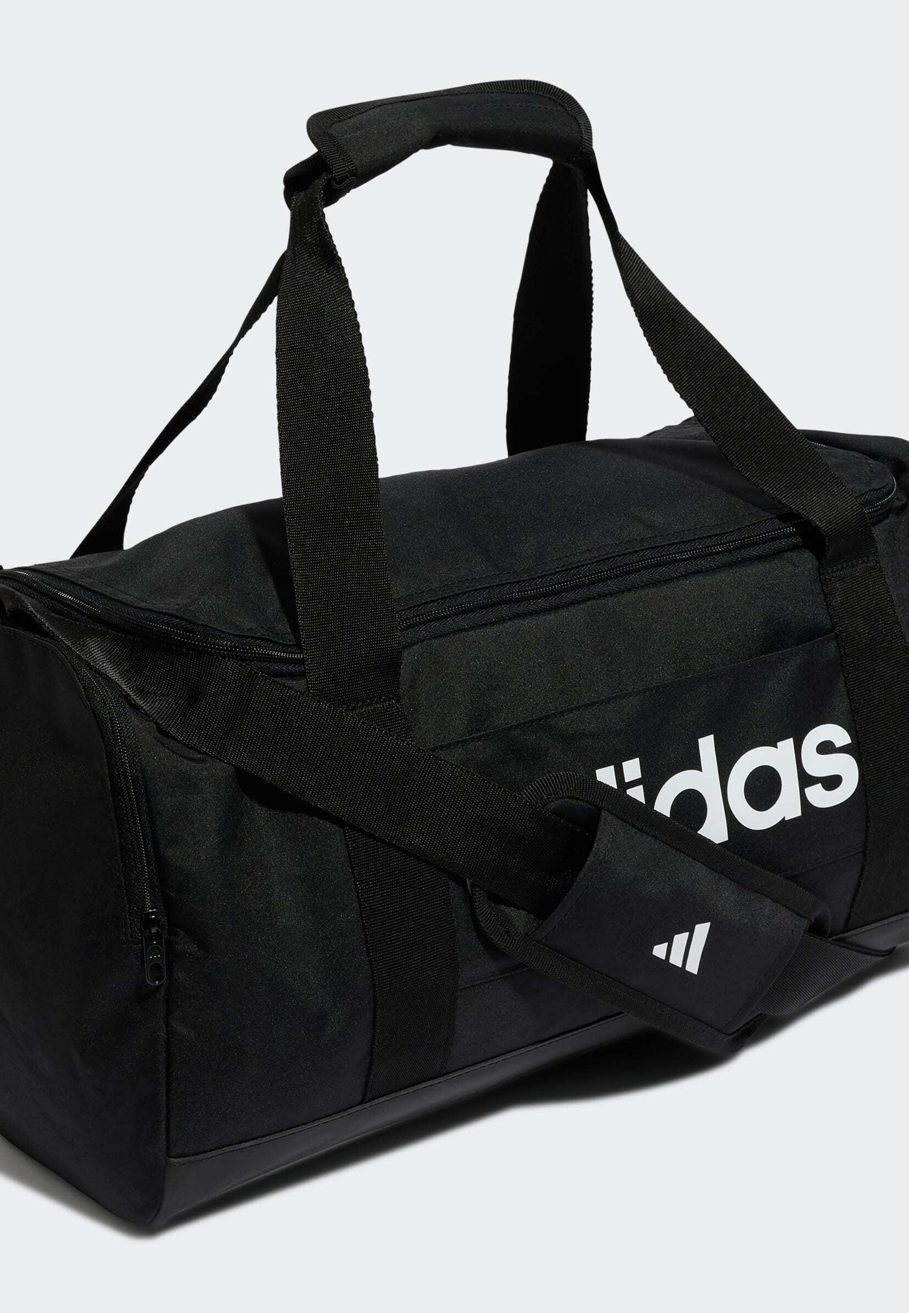 SAC DE SPORT LINEAR DUFFEL SMALL UNISEXE - Sac de sport - noir noir blanc