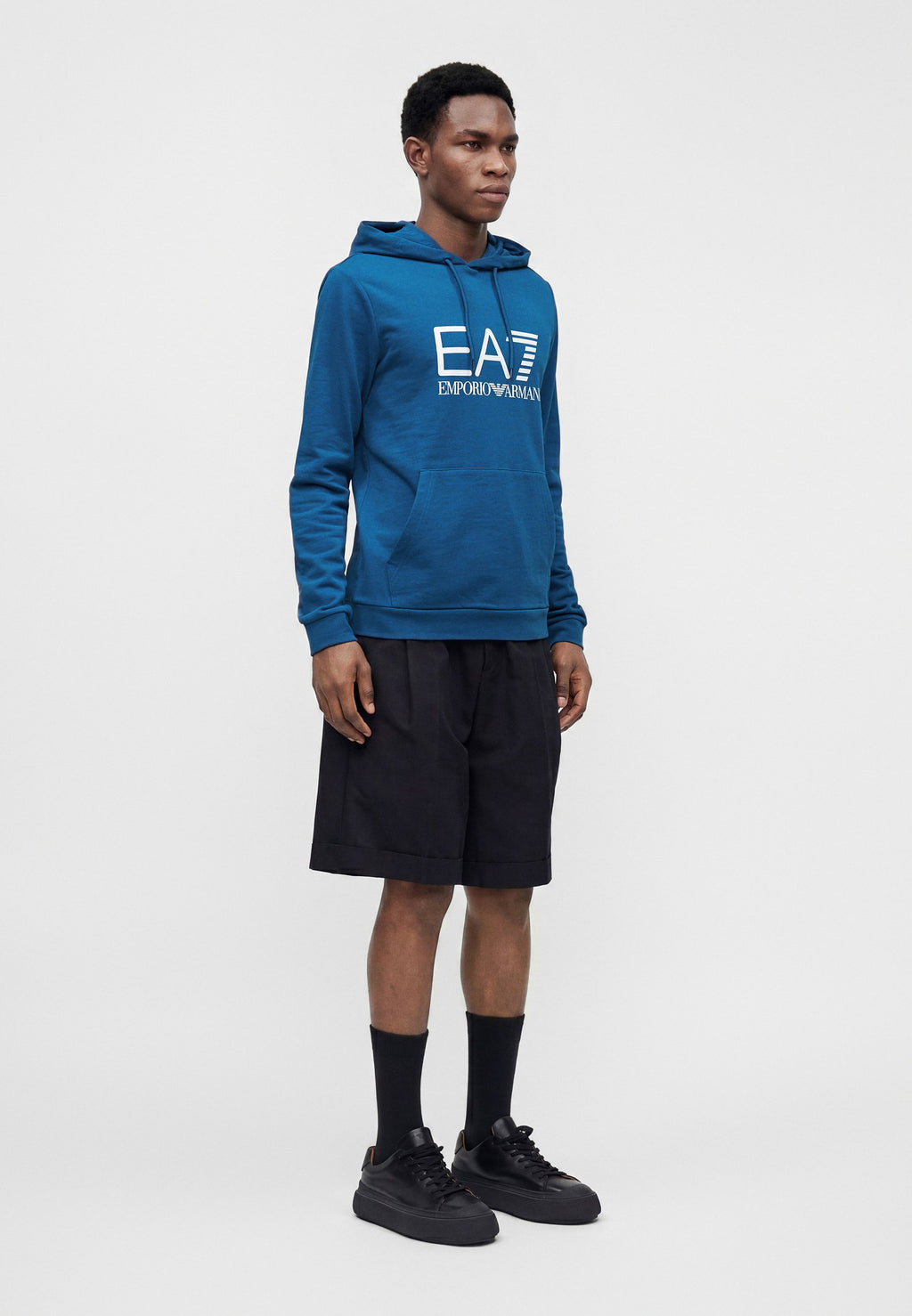 TRAIN CORE BIG LOGO HOODIE COFT - Hoodie - dark blue