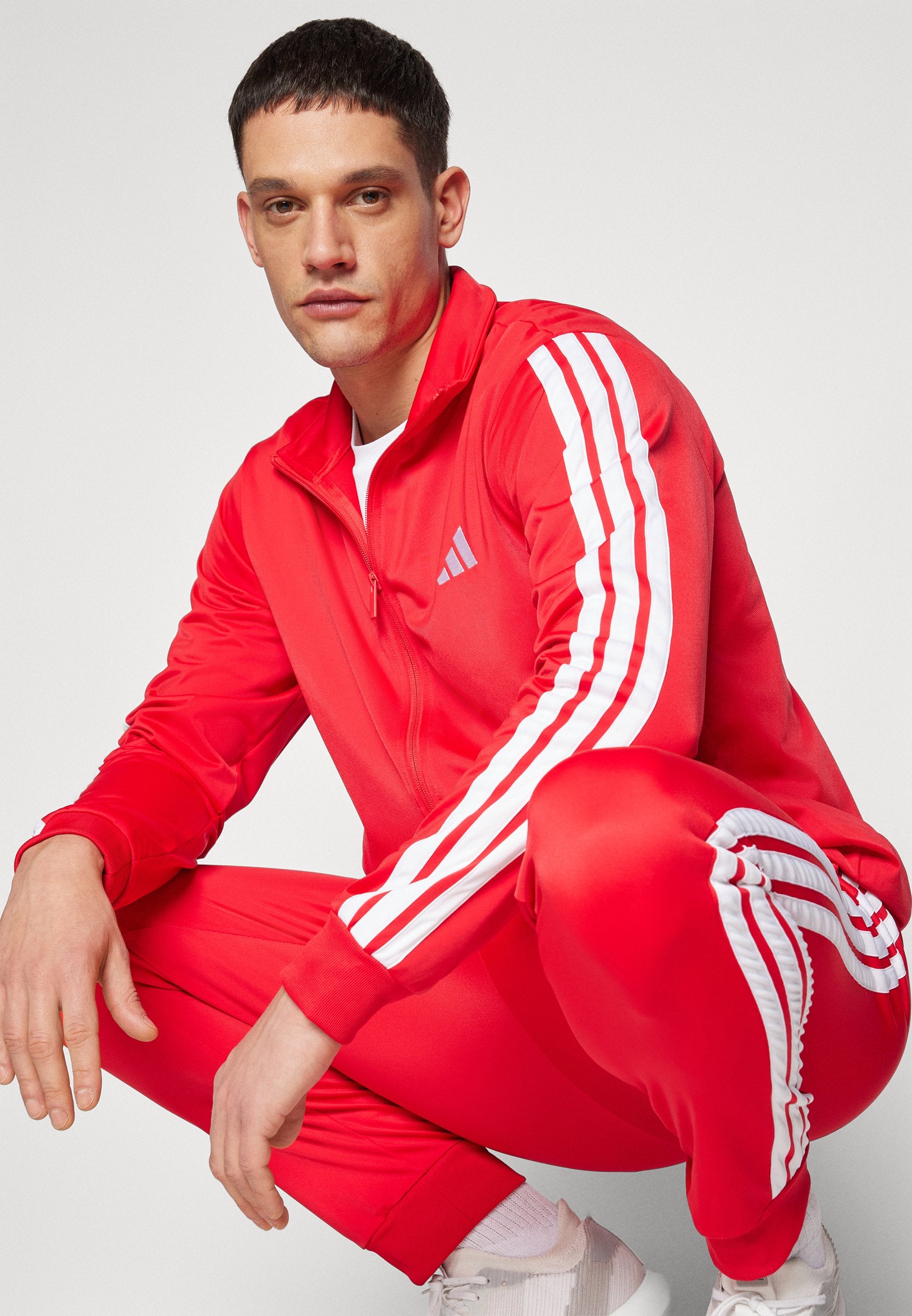 3 STRIPES - Tracksuit - pure ruby/white