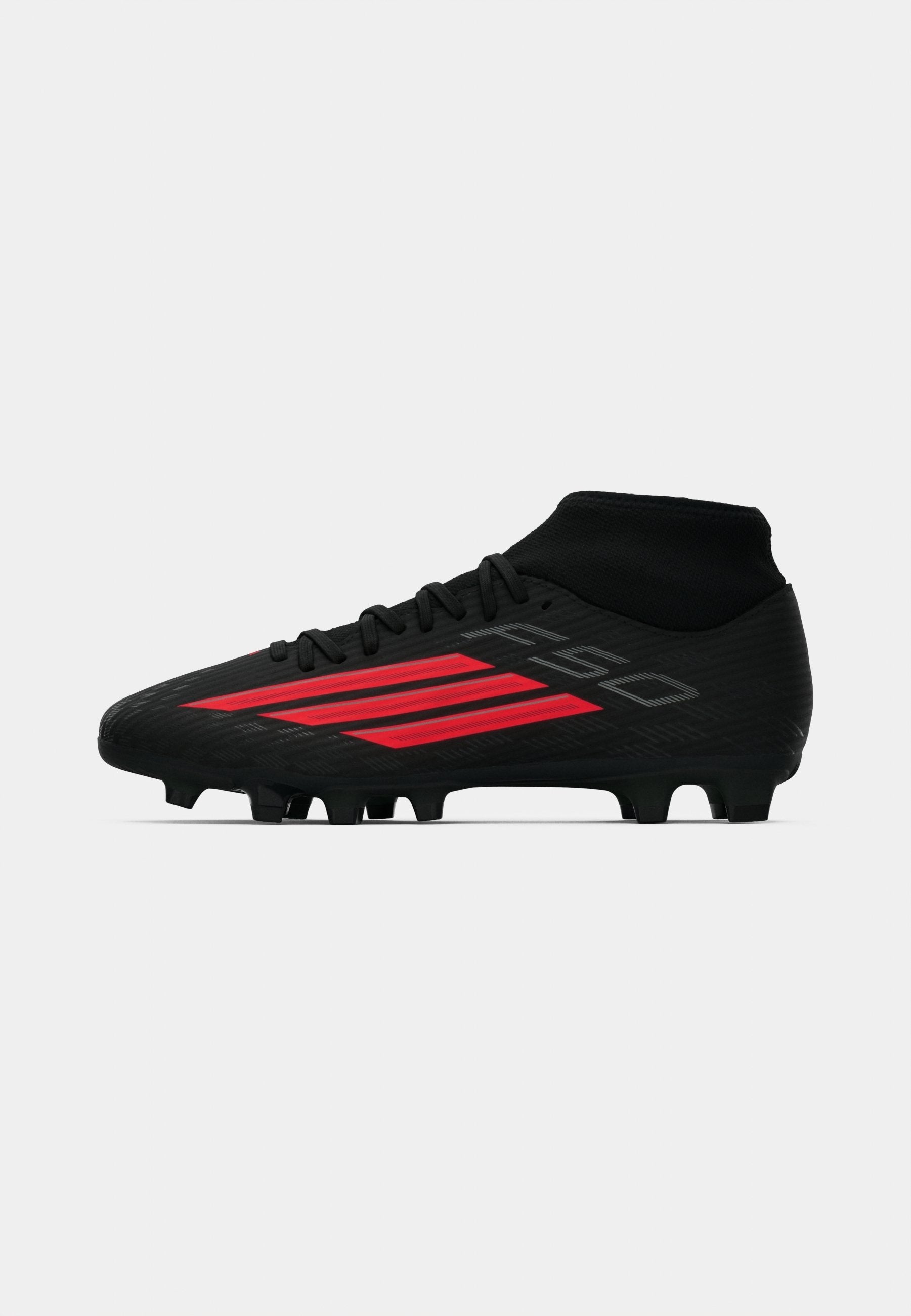 F50 CLUB MID CUT FIRM GROUND MULTI GROUND UNISEX - Football boots artificial grass - core black/lucid red