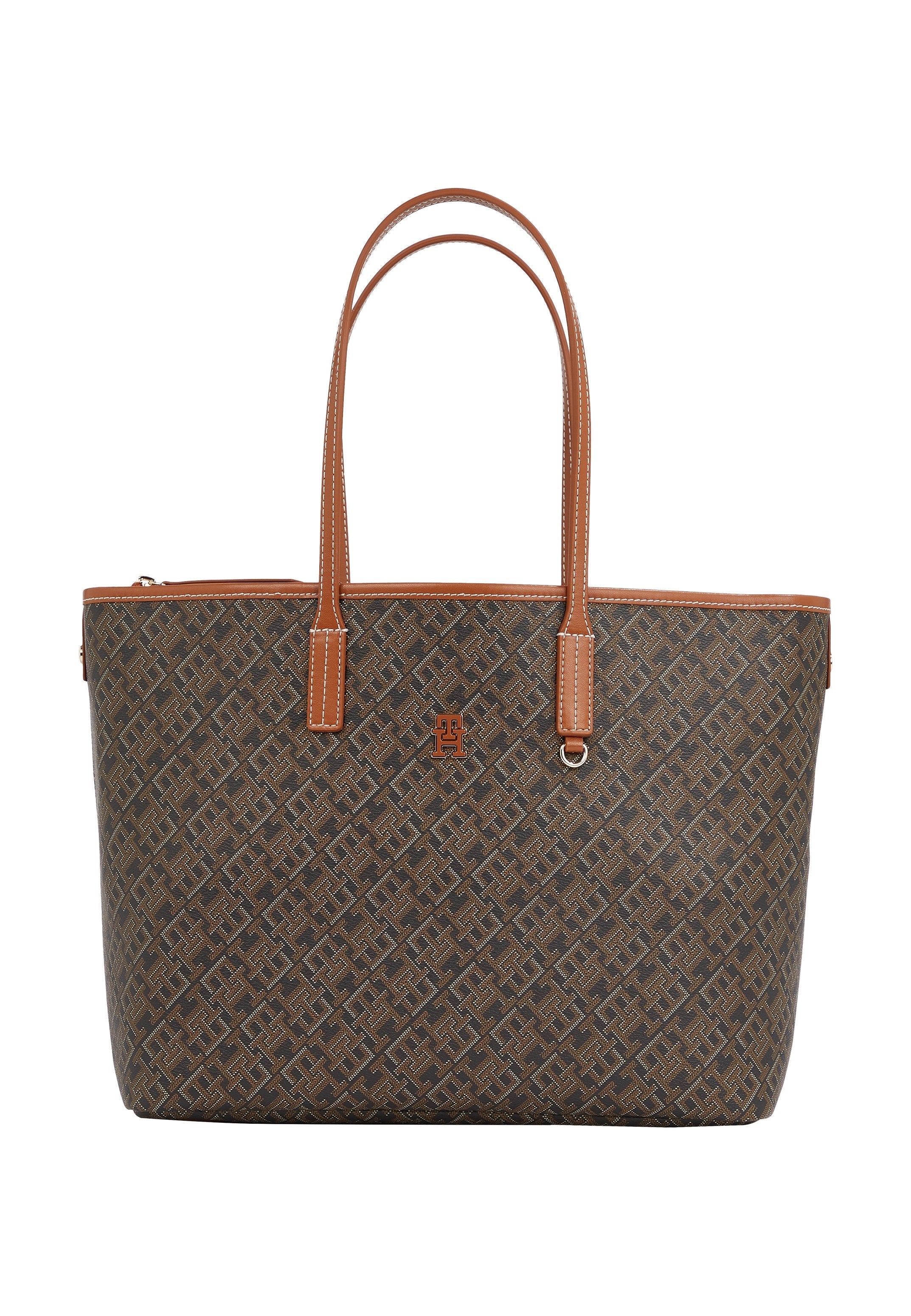 TH MONOPLAY TOTE BAG WITH LEATHER - Handbag - black