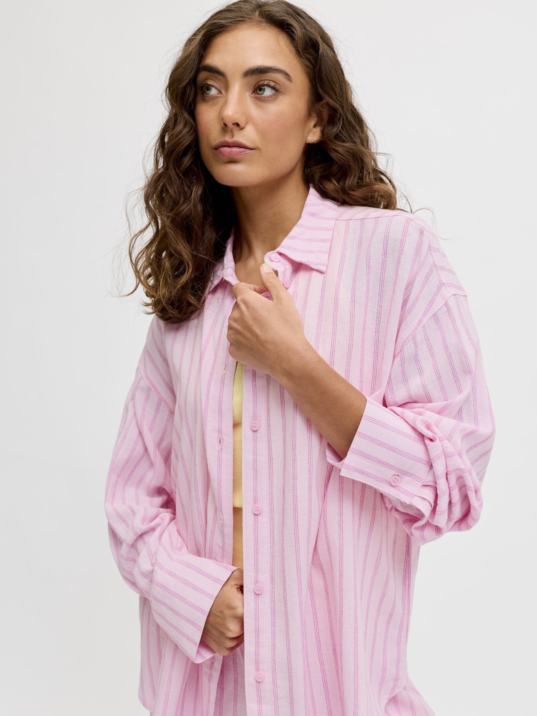 JXALMIRA - Button-down blouse - pink lady