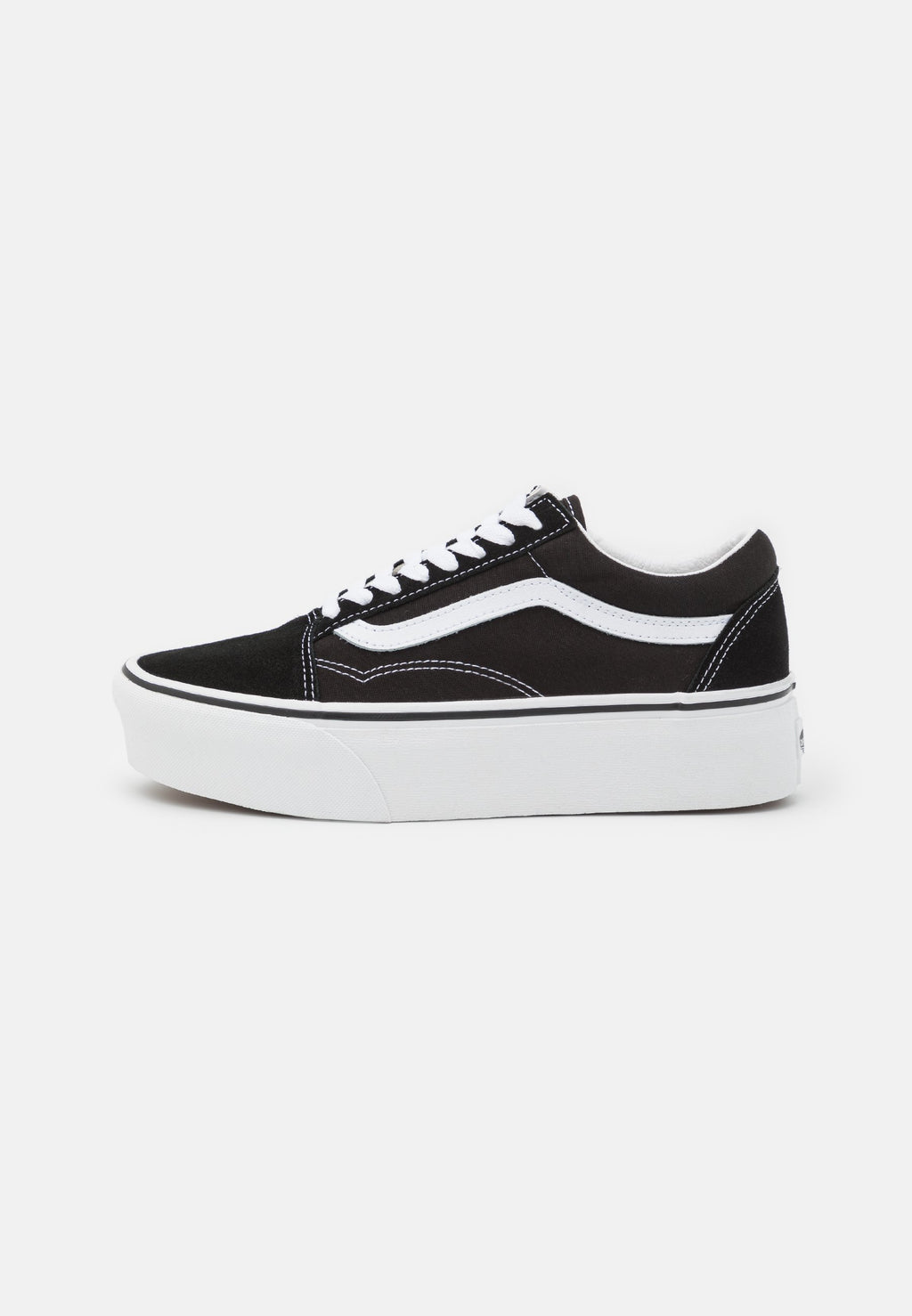 UA OLD SKOOL STACKFORM - Spor ayakkabı - black/true white
