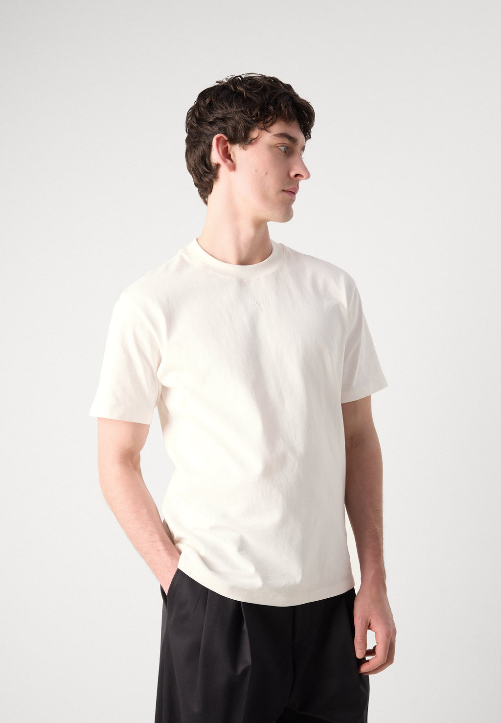 DAPOLINO - Basic T-shirt - ecru