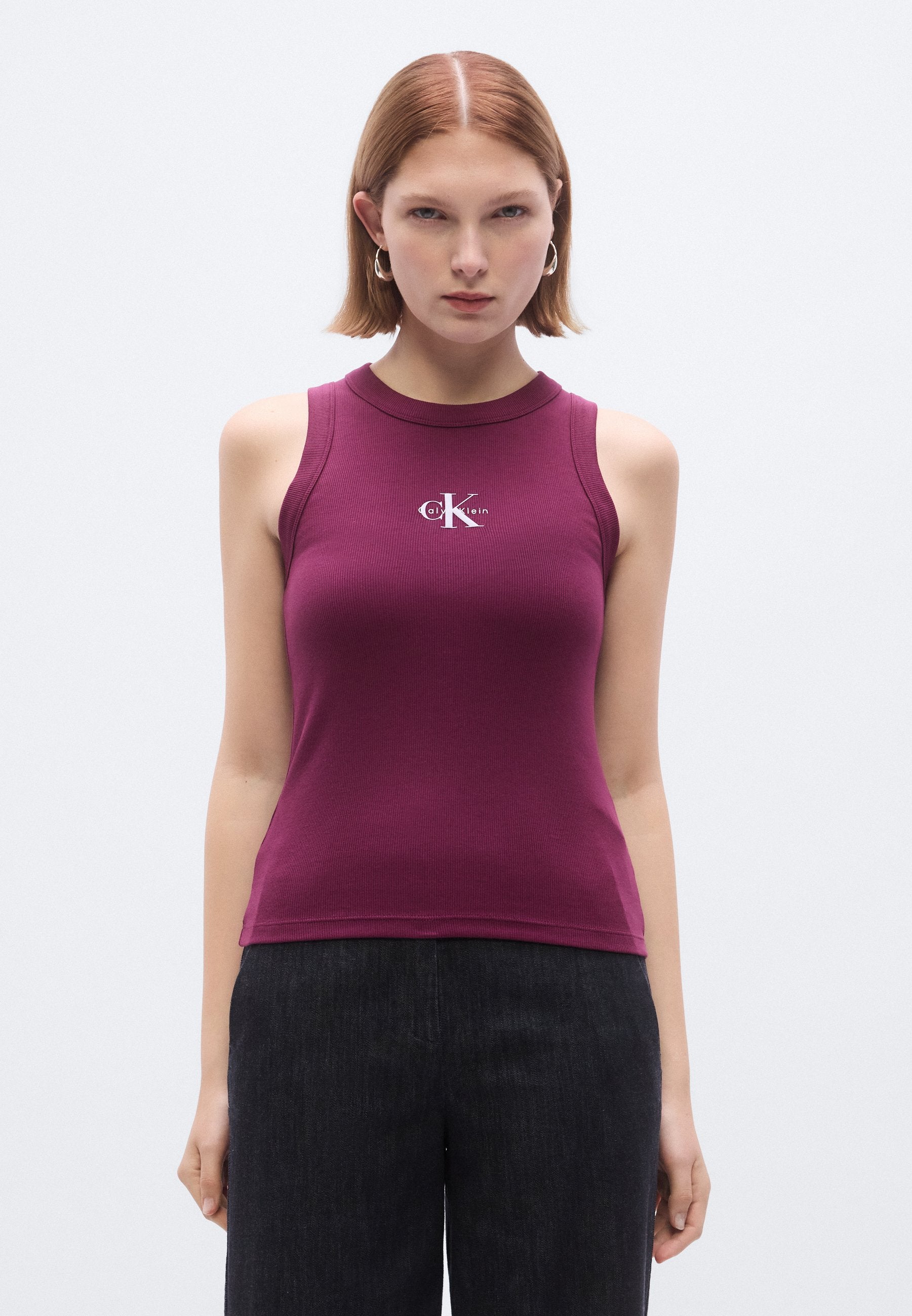 MONOGRAM TANK - Top - hot berry