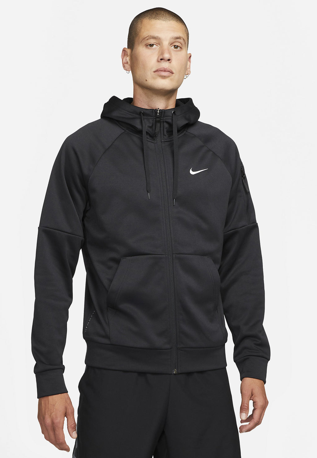 M TF HD FZ - Zip-up sweatshirt - black black white