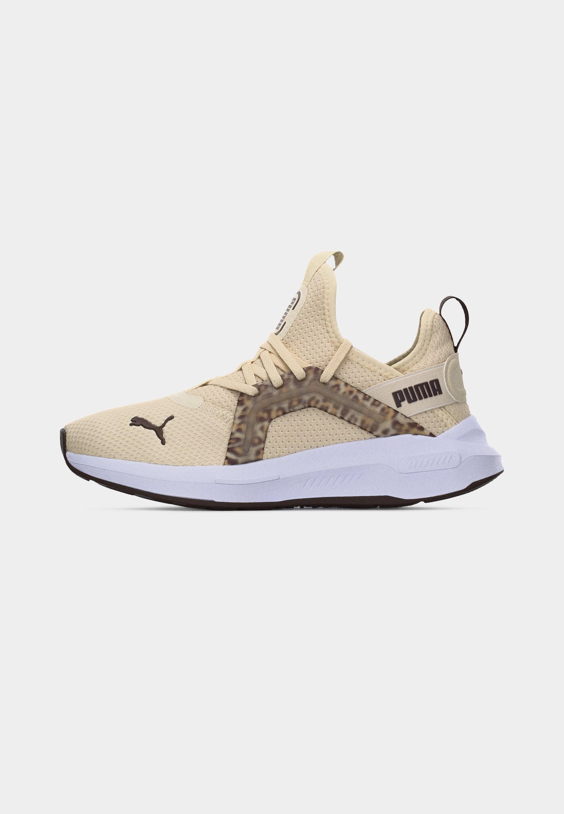 SOFTRIDE ENZO 5 ANIMAL - Chaussures d'entraînement - alpine snow/chocolate brown/white