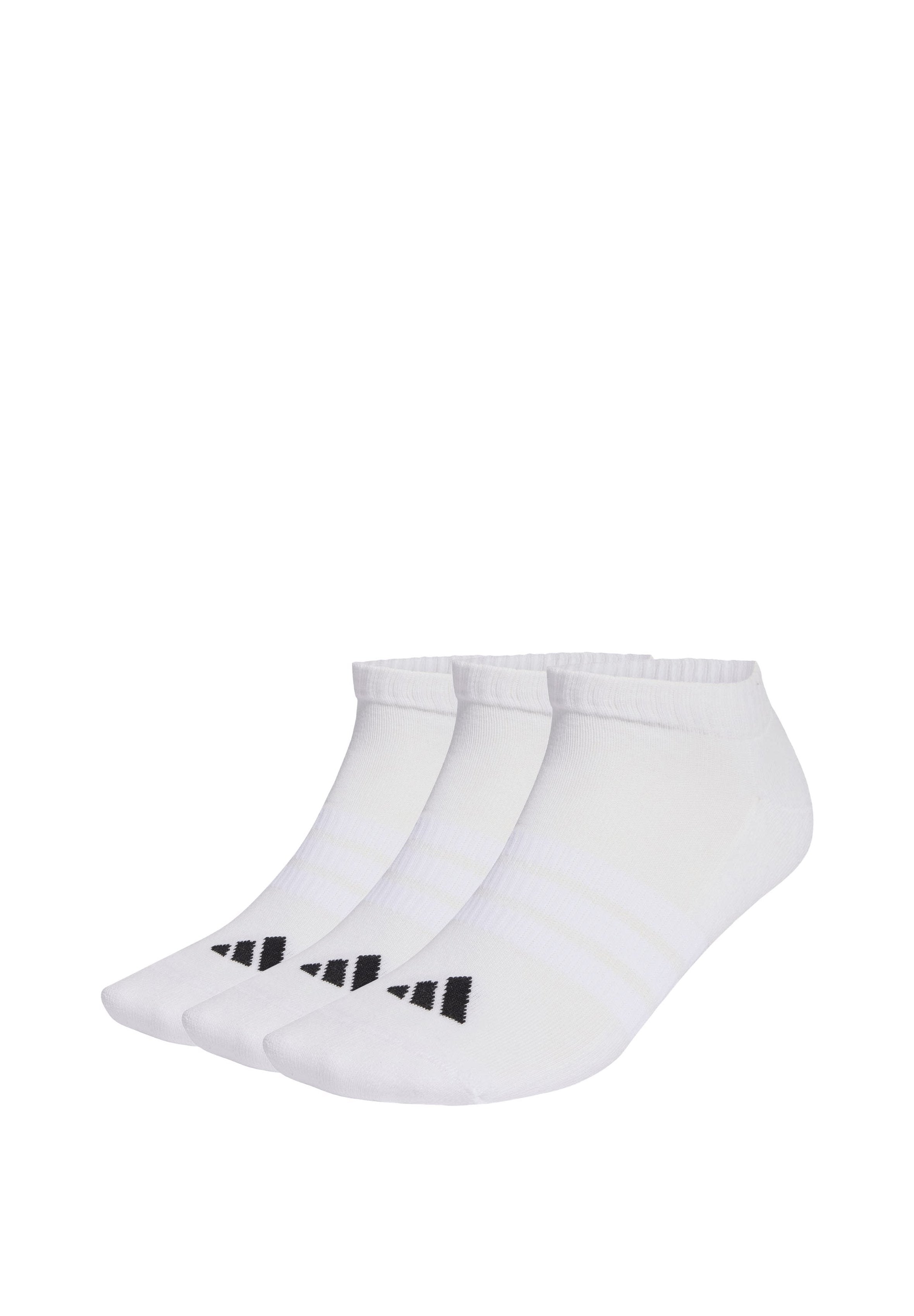 CUSHIONED ESSENTIALS LOW CUT UNISEX 3 PACK - Sneaker socks - white/white/black