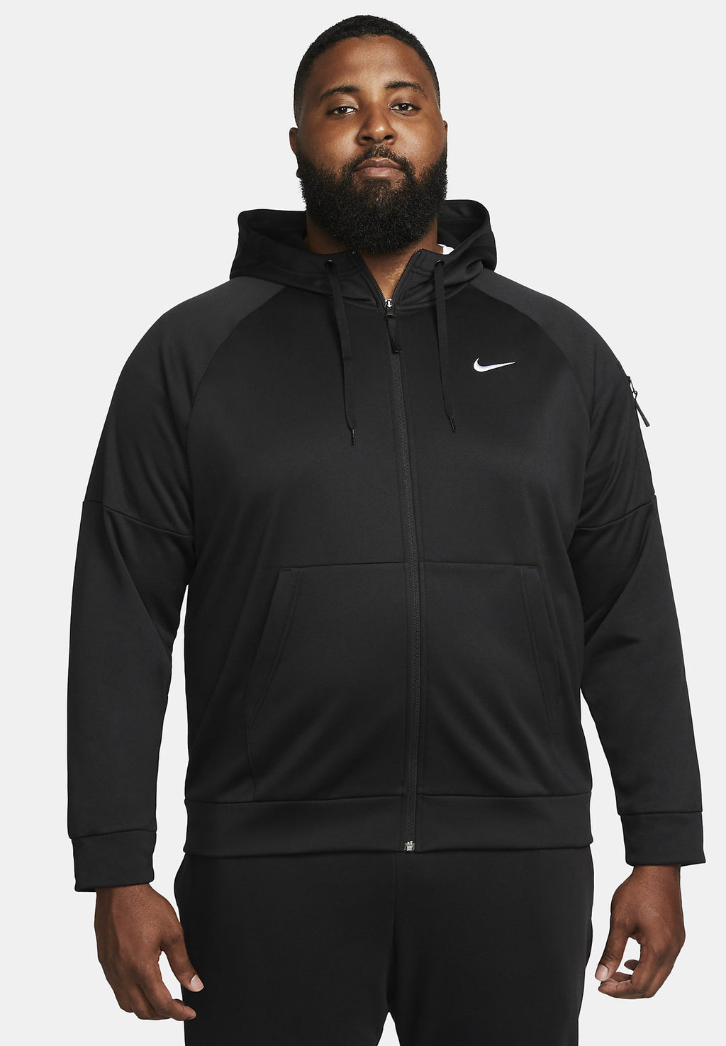 M TF HD FZ - Zip-up sweatshirt - black black white