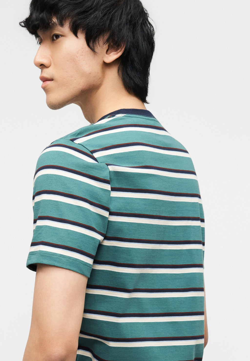 EVERYDAY CREW STRIPE - Print T-shirt - balsam
