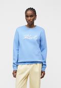 ROPE LOGO - Sweatshirt - silver-coloured lake blue