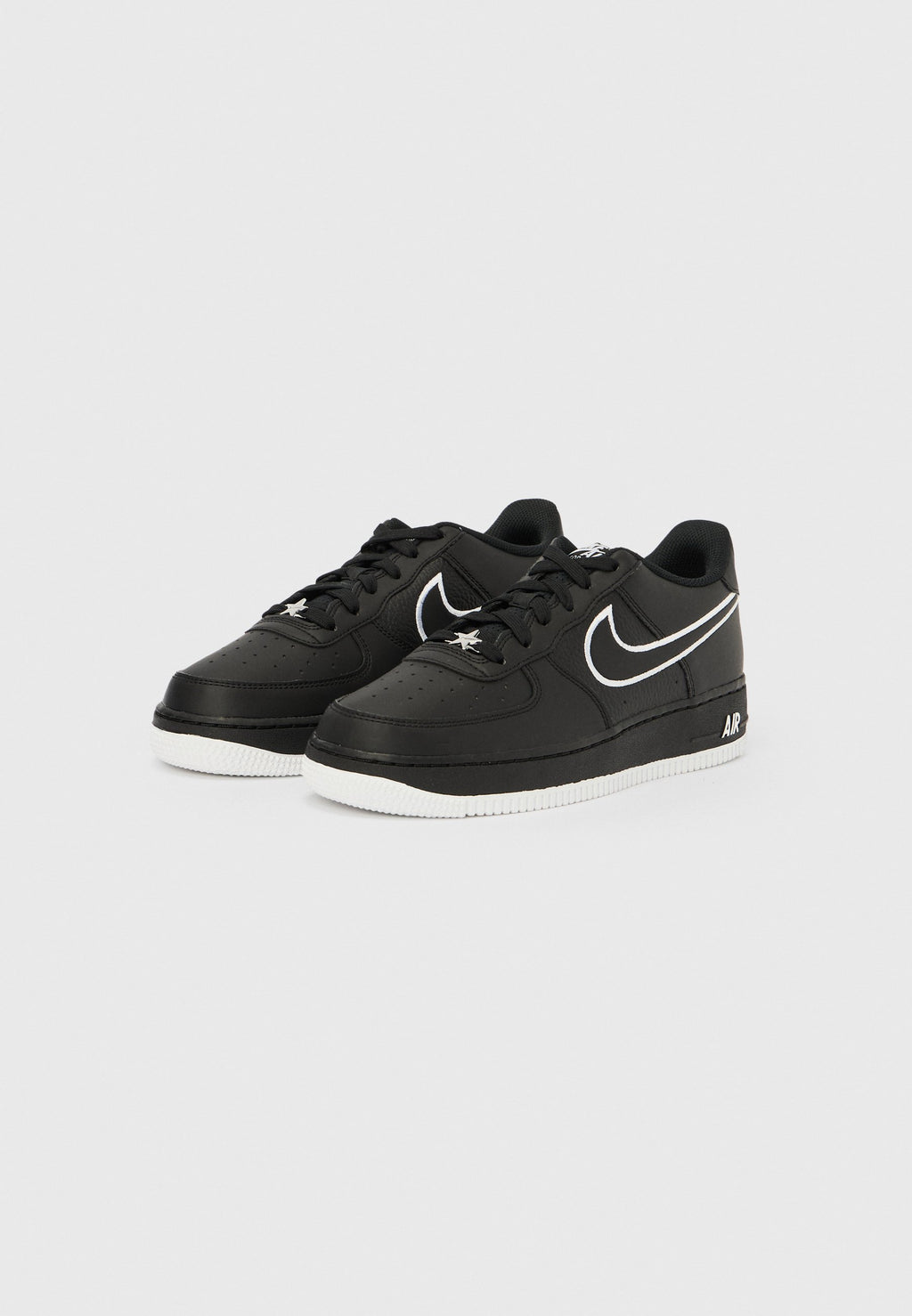 AIR FORCE 1 UNISEXE - Baskets - noir/blanc/argenté