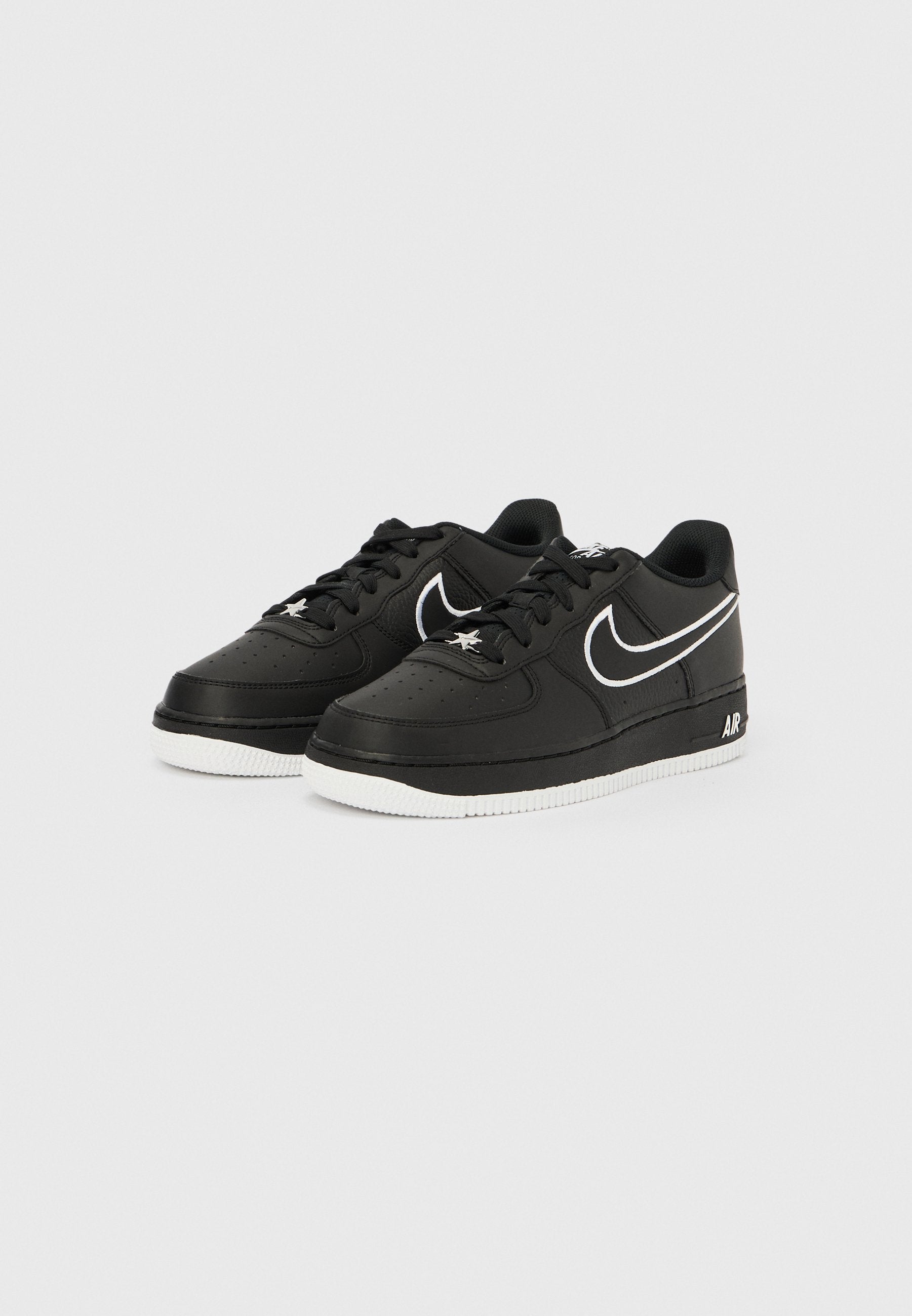 AIR FORCE 1 UNISEXE - Baskets - noir/blanc/argenté