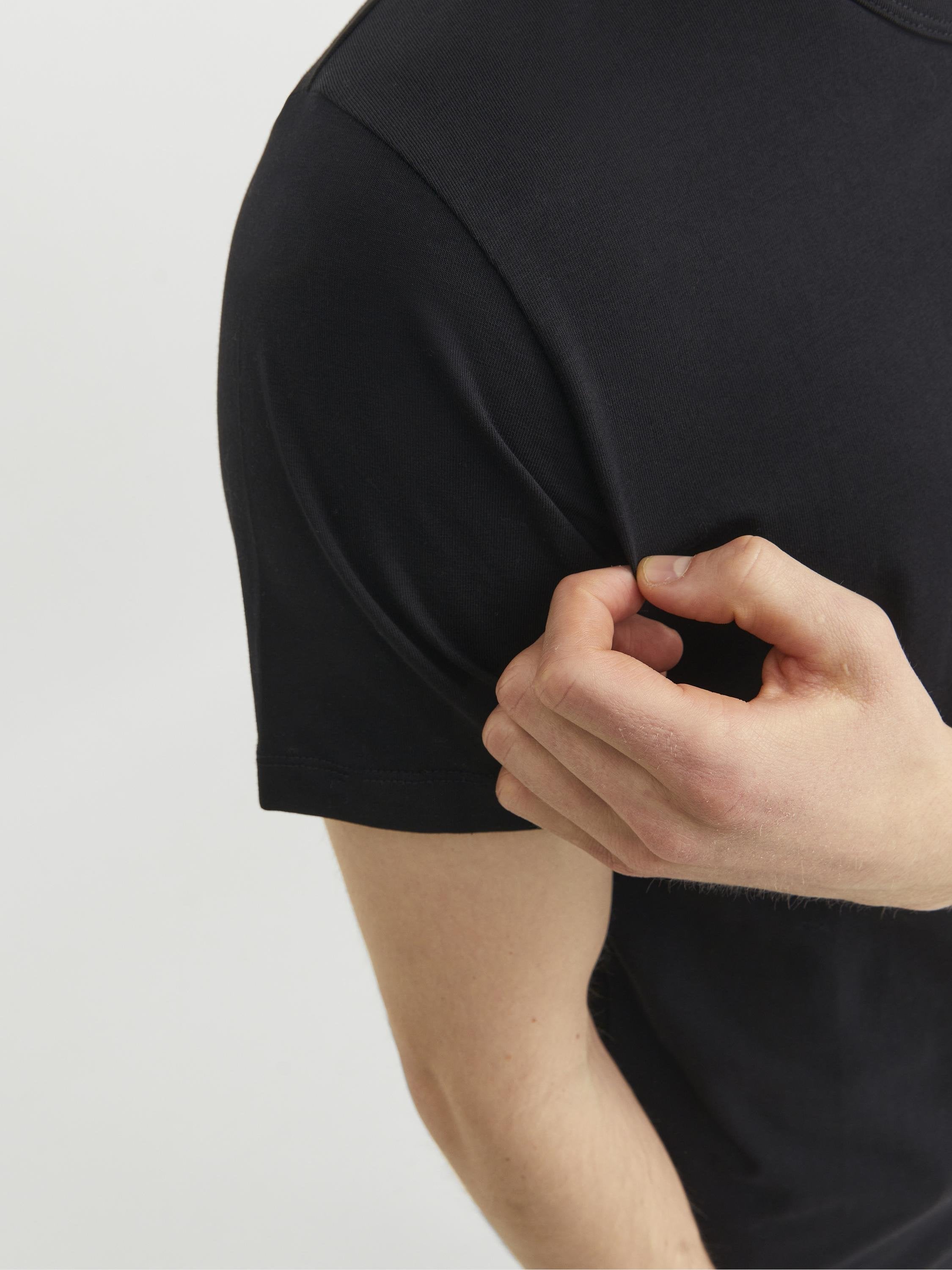 BASIC O-NECK TEE - Basic T-shirt - black