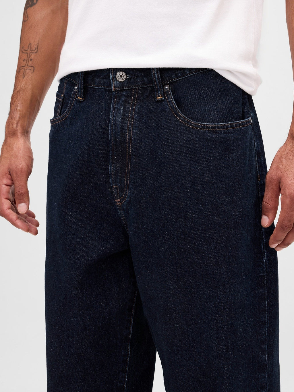 BAGGY FIT RINSE - Jean ample - délavage foncé