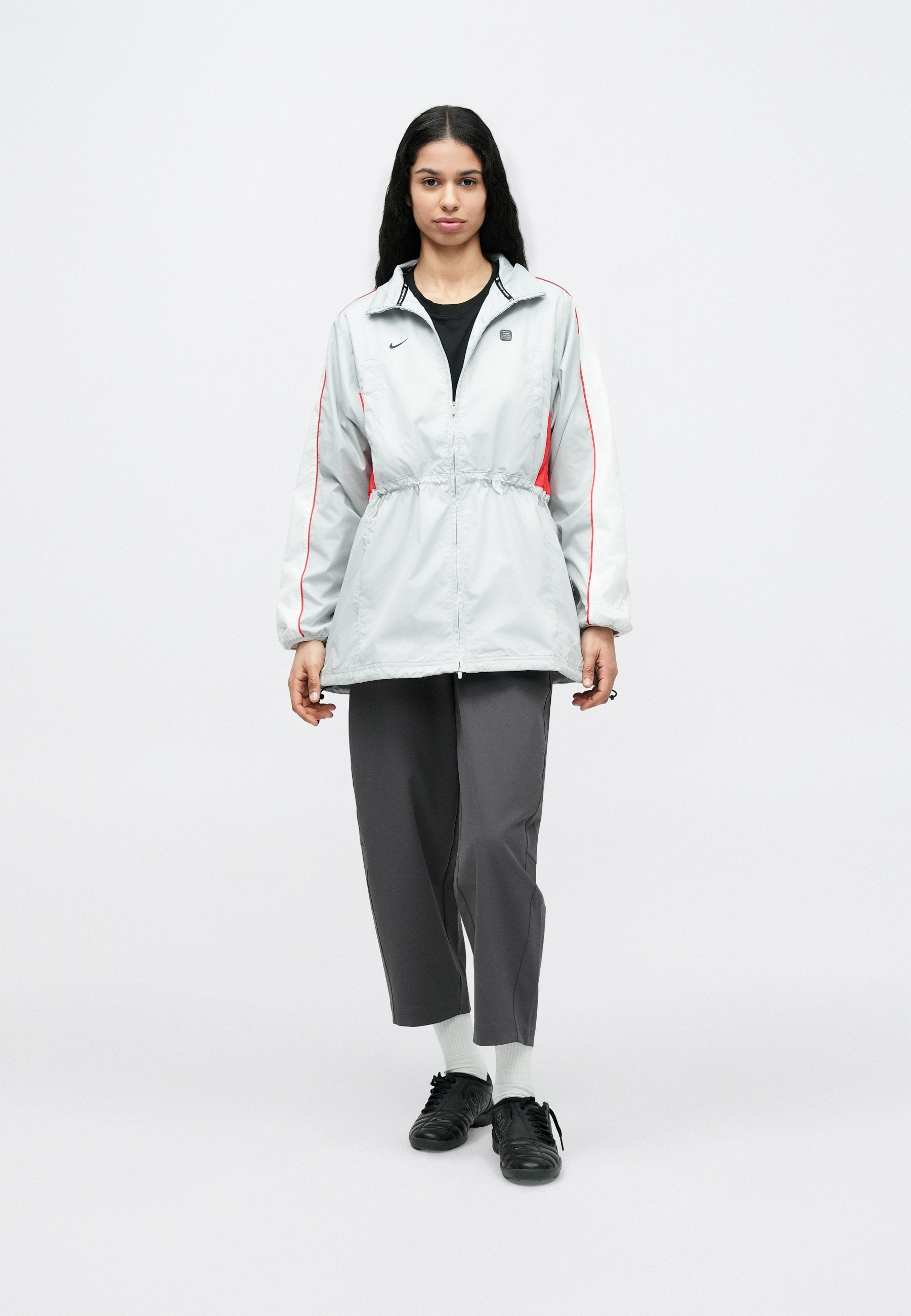 SHOX - Light jacket - grey fog/white/university red