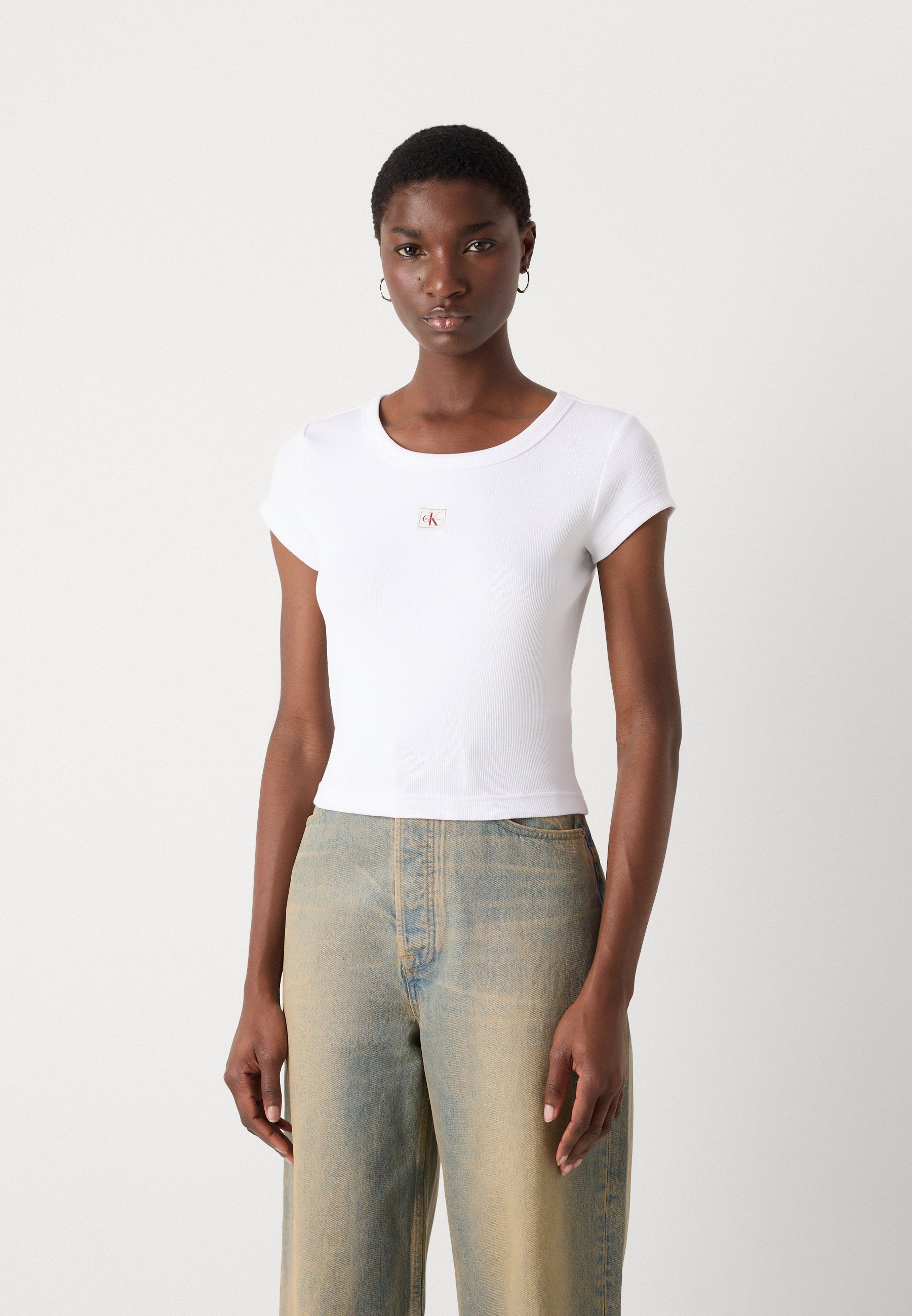 LABEL  - Basic T-shirt - brilliant white