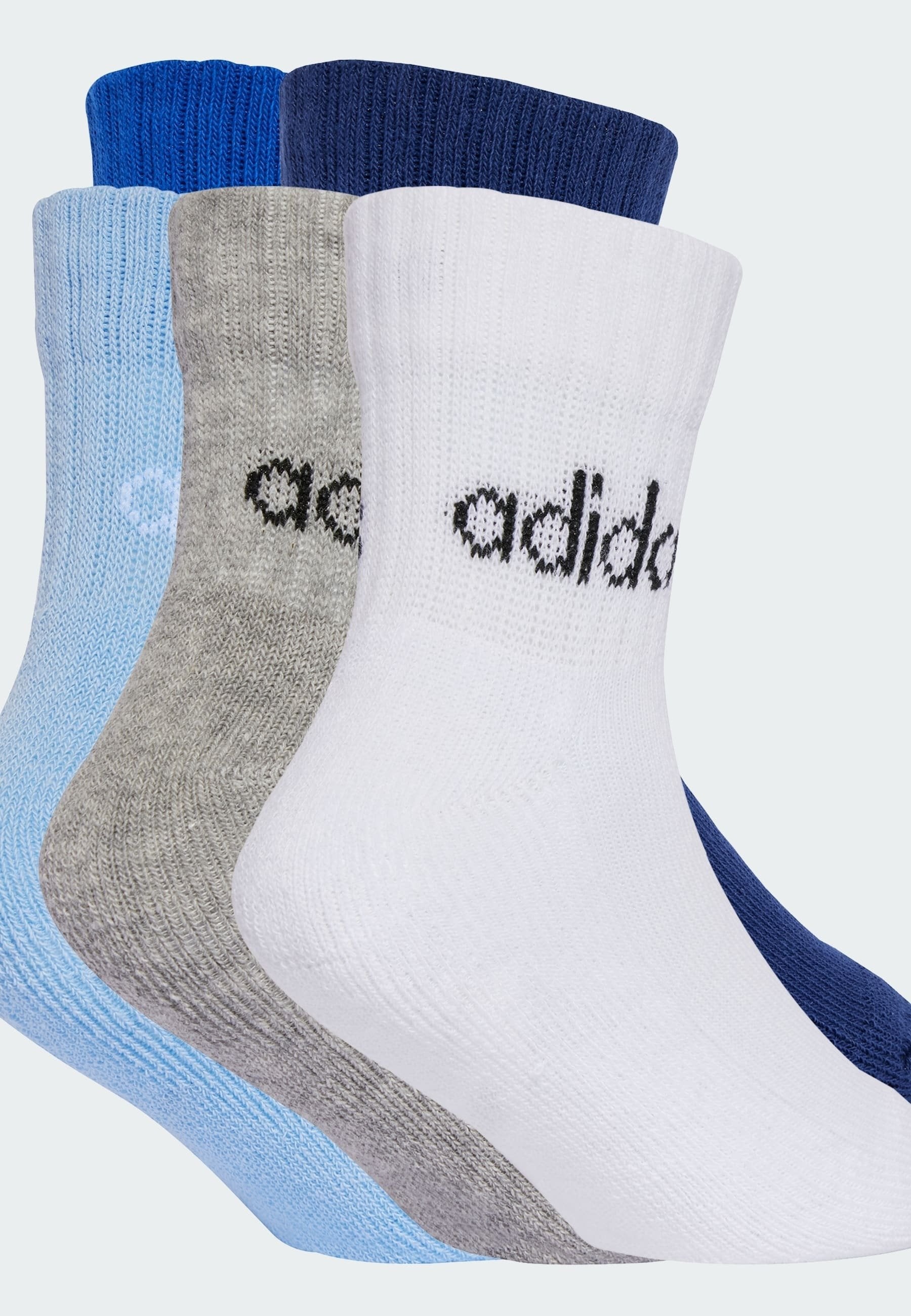 UNISEX 5 PACK - Sports socks - dark blue   royal blue   glow blue   medium grey heather