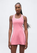 NIKECOURT ADVANTAGE DRESS NOVELTY - Sports dress - peony/white