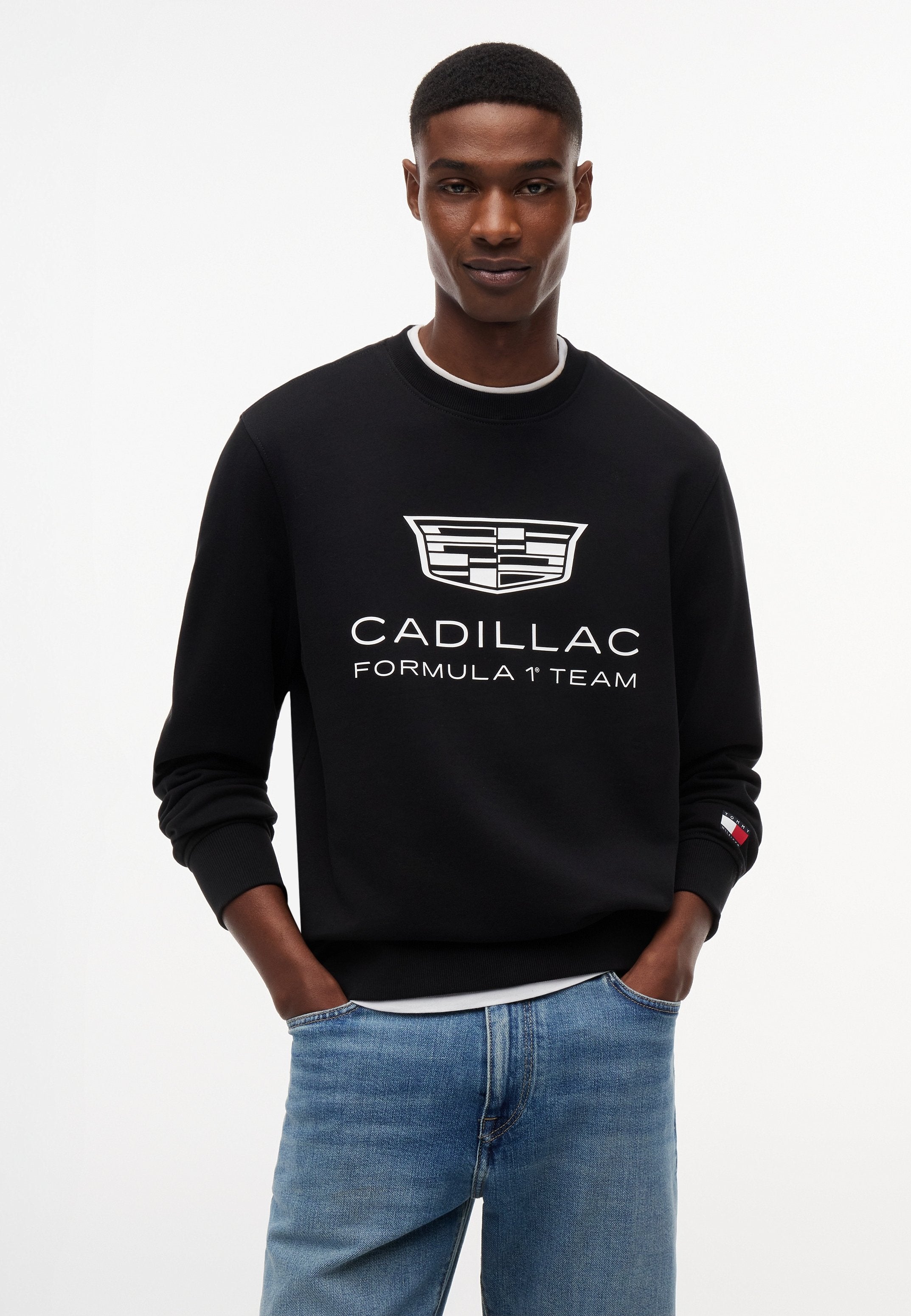 TH X CADILLAC FORMULA 1 TEAM LOGO CREWNECK UNISEX - Sweat-shirt - black