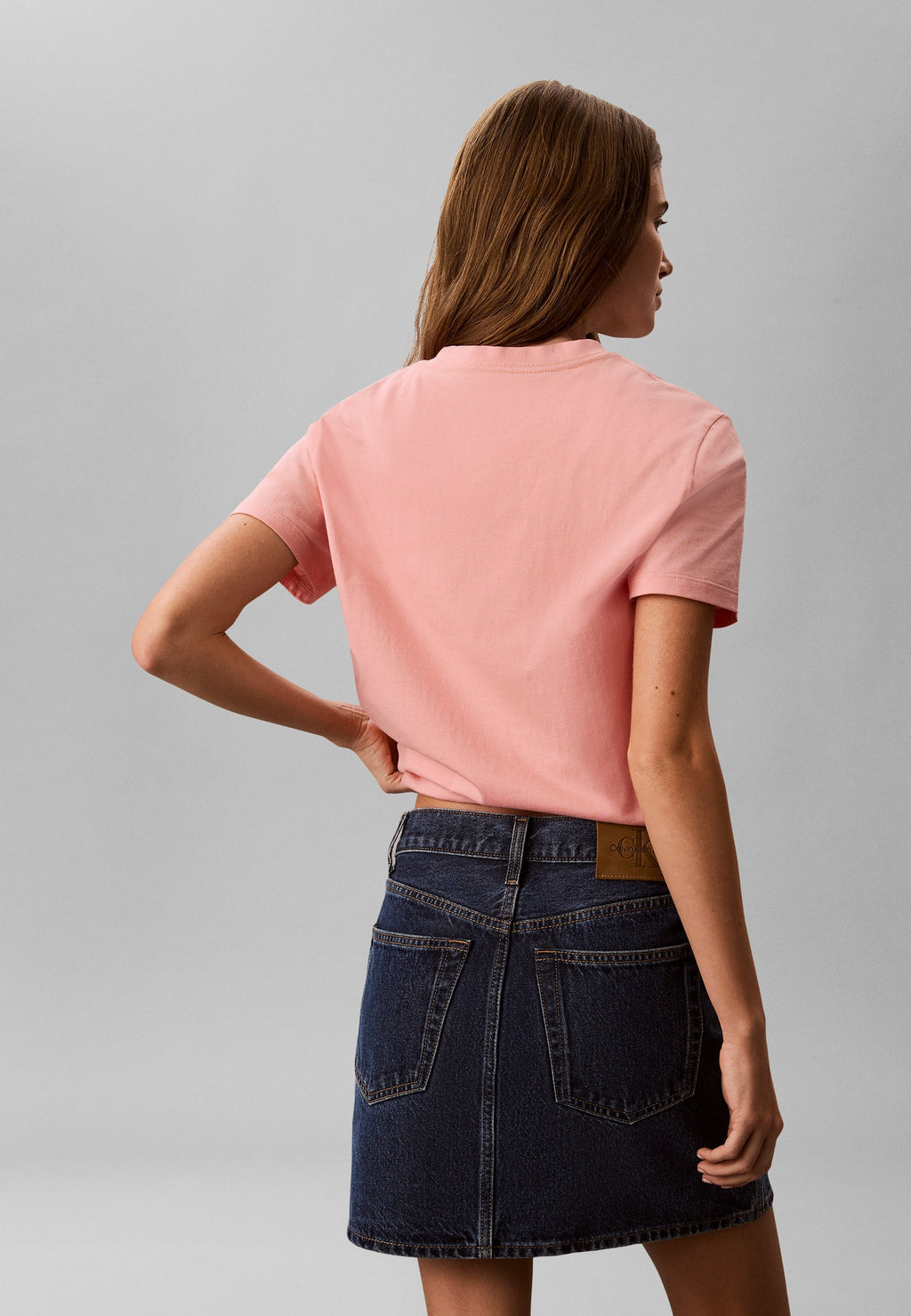 CLASSIC SEASONAL MONOLOGO TEE - Basic T-shirt - light red