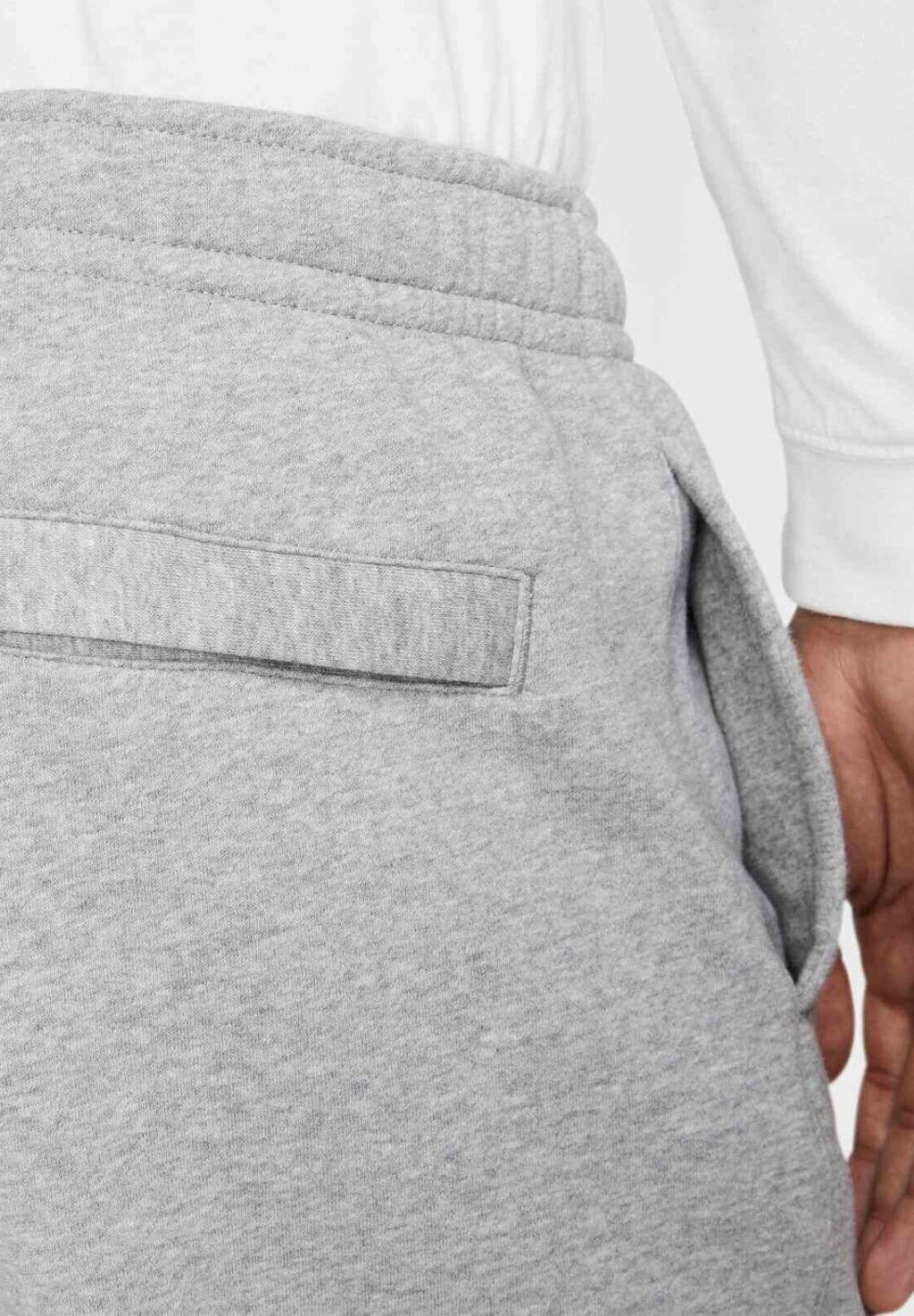 M NK CLUB BB CUFF PANT - Tracksuit bottoms - dk grey heather lt smoke grey white