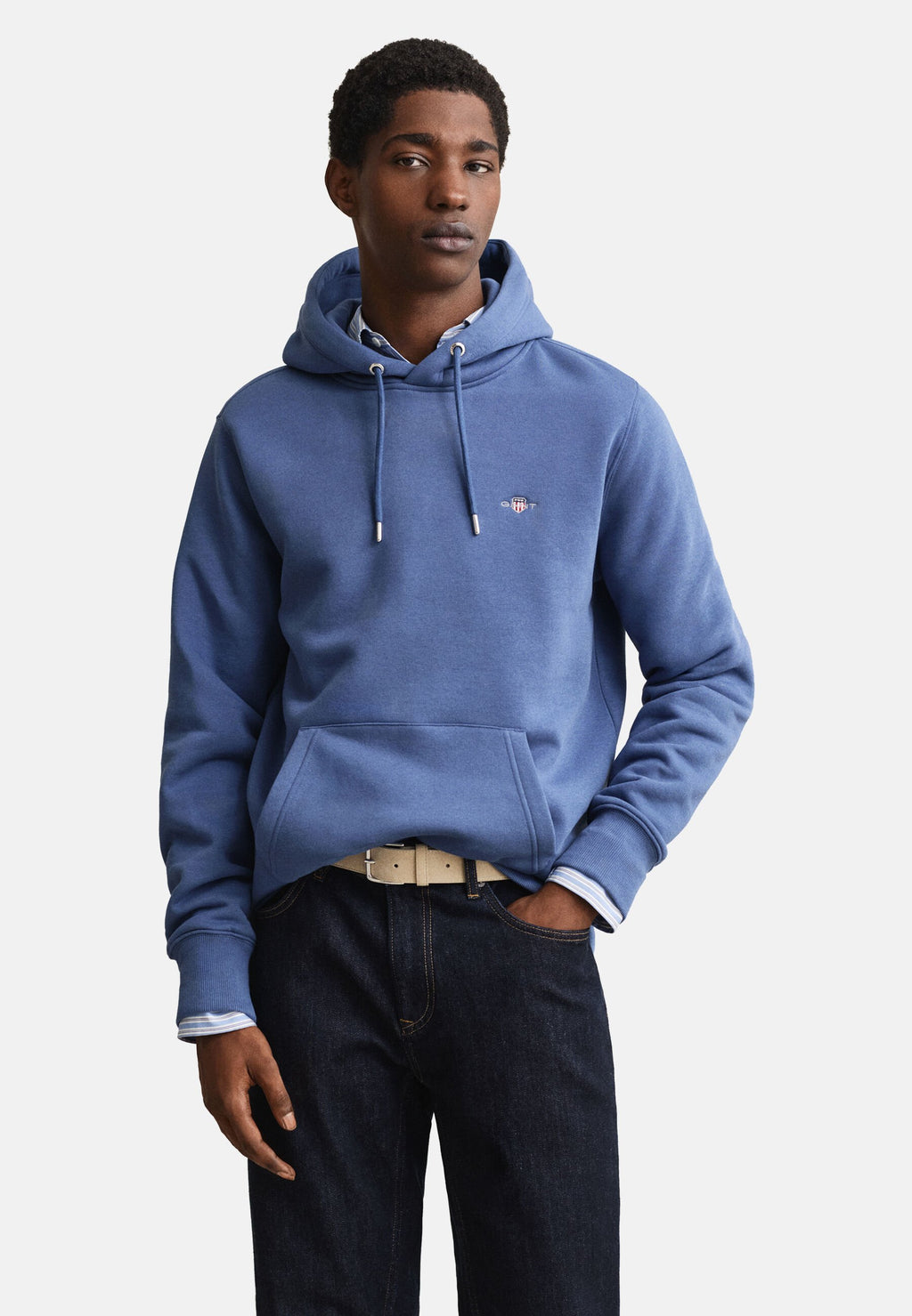 Kapüşonlu sweatshirt - nostaljik mavi