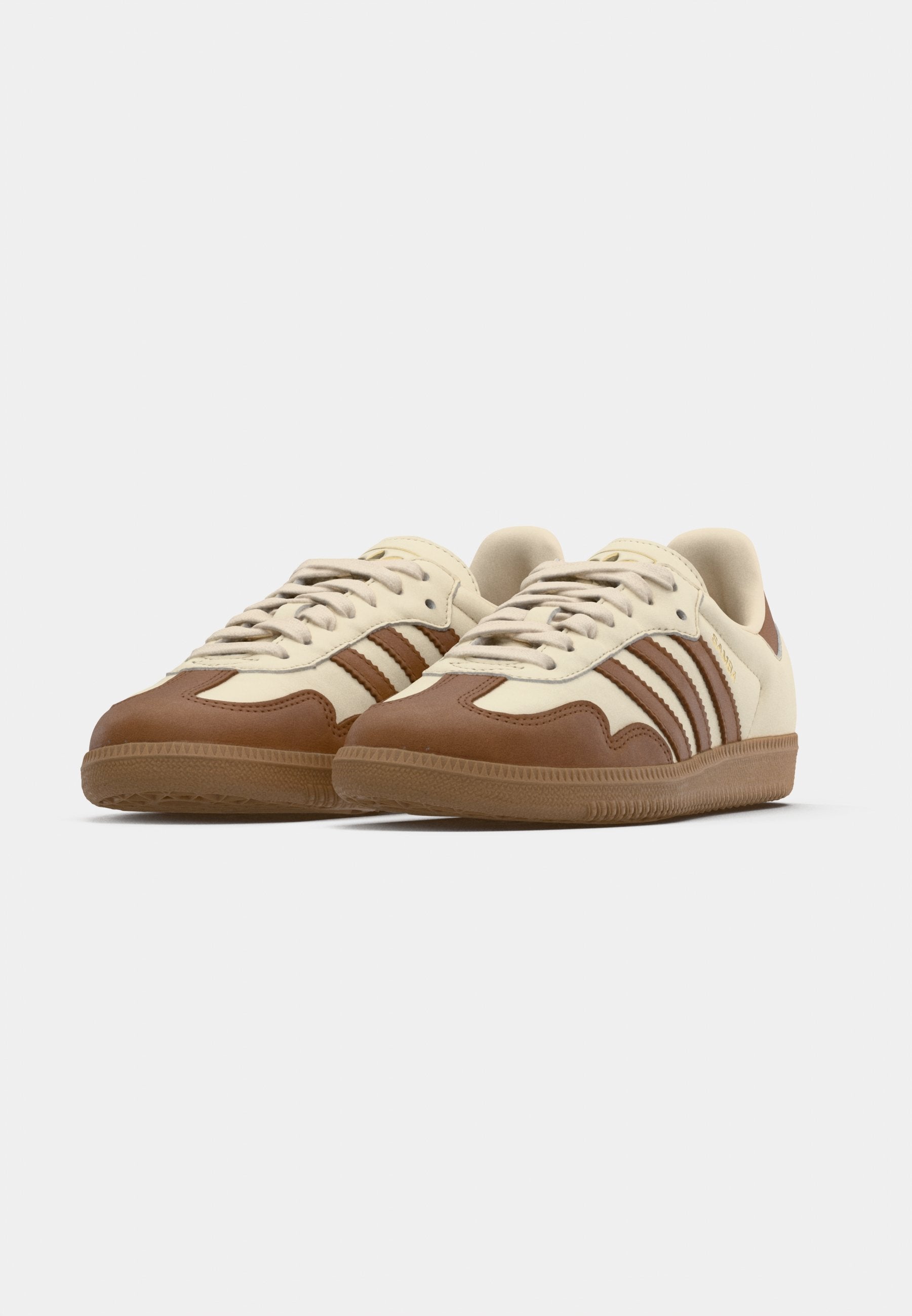 SAMBA OG - Trainers - white/dusky bronze/gold-coloured metallic