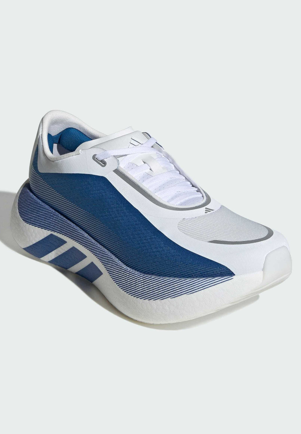 HYPERBOOST EDGE - Road running shoes - cloud white   equipment blue  metalic