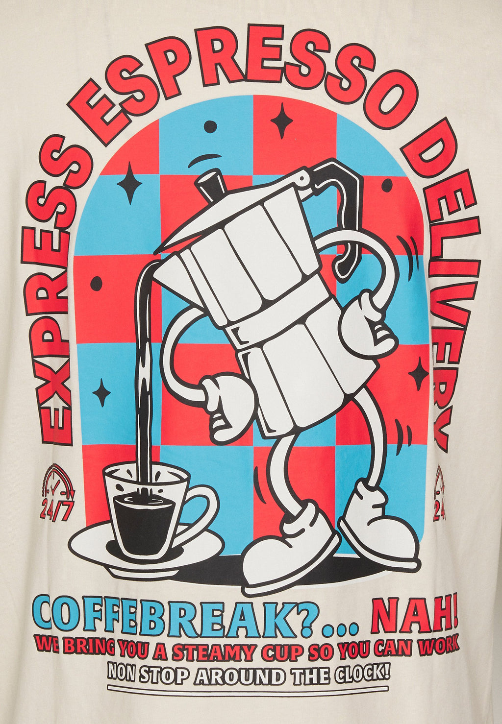 JORTOAST TEE CREW NECK - Print T-shirt - buttercream