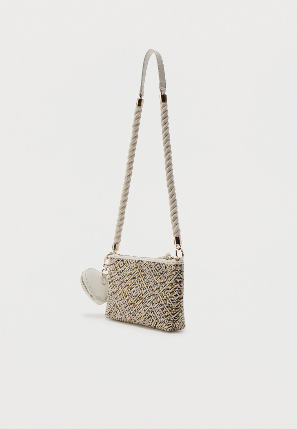 MINI CROSSBODY BAG UNISEX - Cross body bag - black/beige