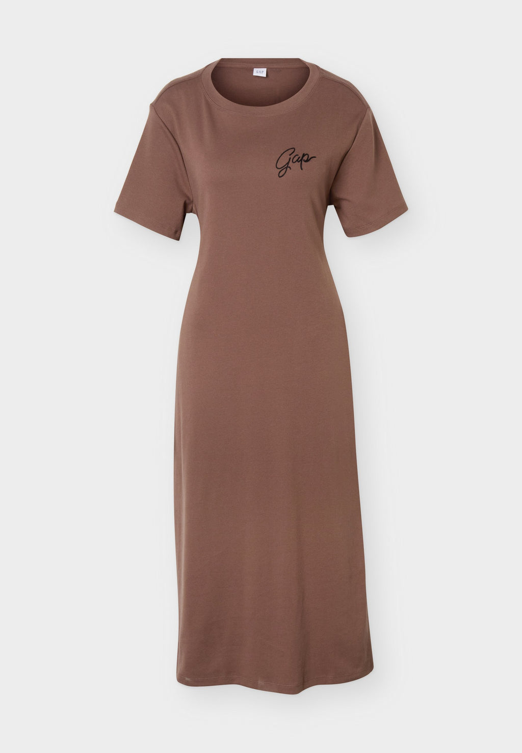 LOGO DRESS - Jersey dress - amber wood