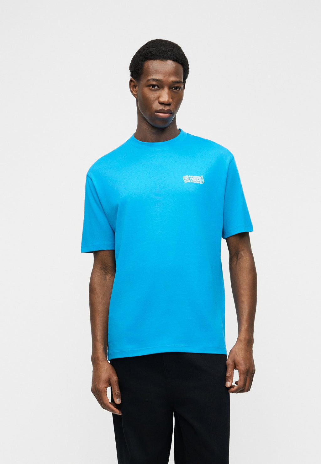 CREWNECK - Print T-shirt - cornflower