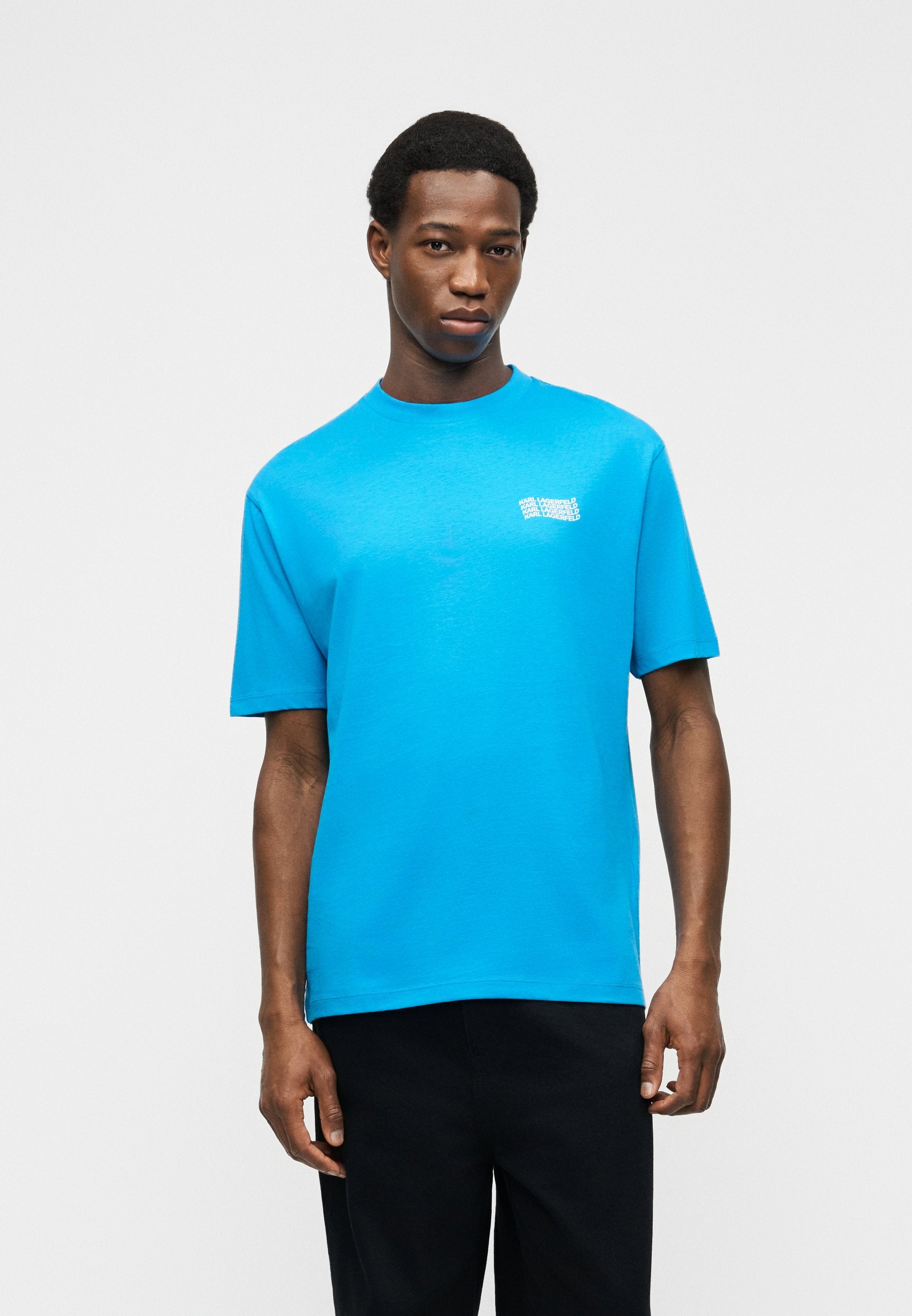 CREWNECK - Print T-shirt - cornflower
