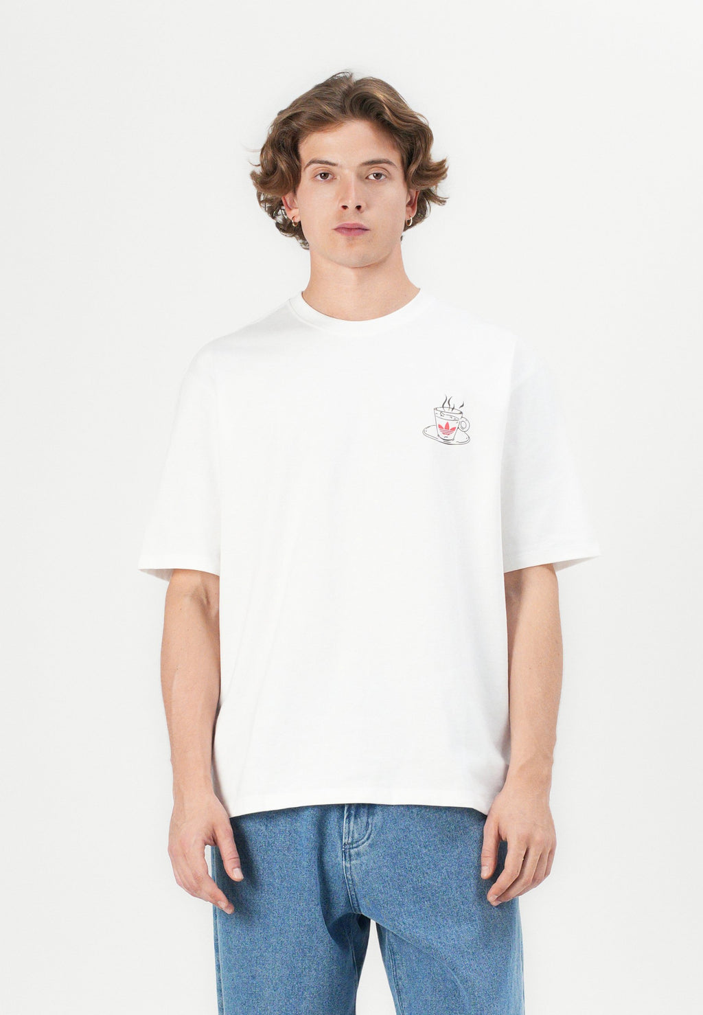 COFFEE TEE UNISEX - Print T-shirt - white