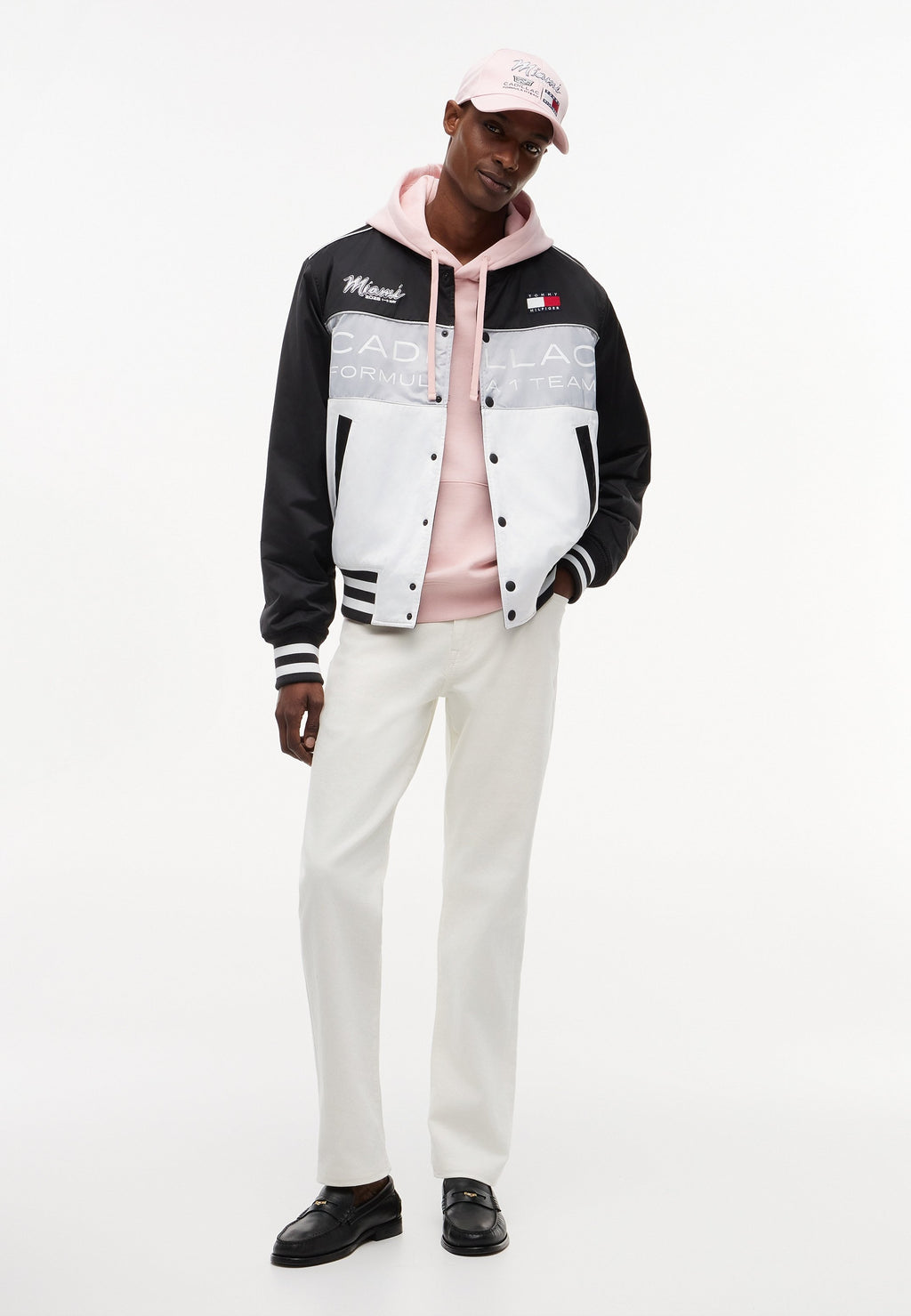 TH X CADILLAC FORMULA 1 TEAM MIAMI RACE JACKET UNISEX - Bomber Jacket - white /black/chrome-coloured