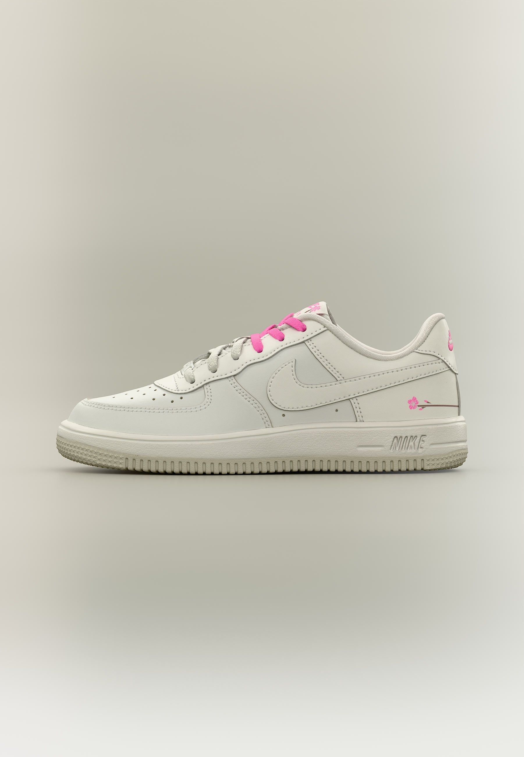 FORCE 1 LACE UNISEX - Trainers - light bone/playful pink/fauna brown