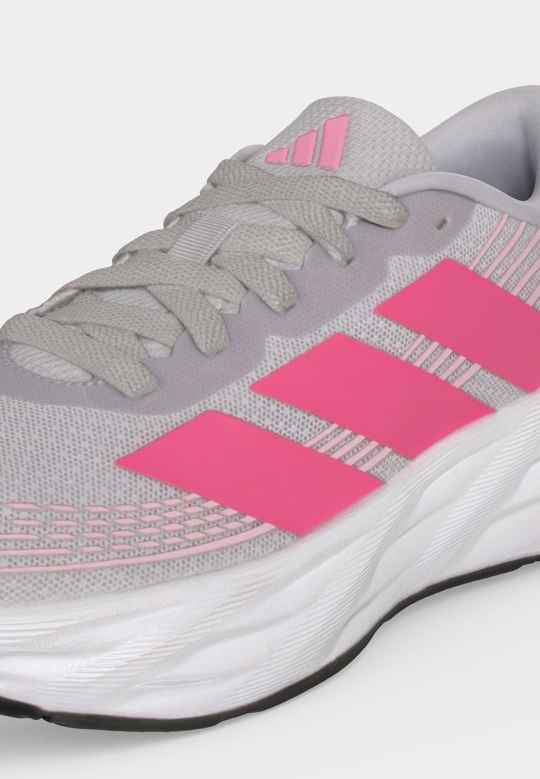 GALAXY 8 J UNISEX - Road running shoes - solid grey/pink fusion/clear pink