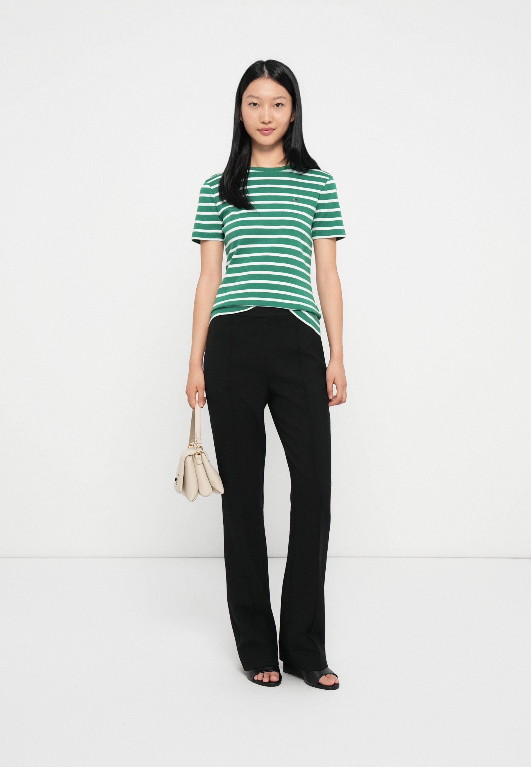 SLIM CODY - Print T-shirt - nouveau green/ecru